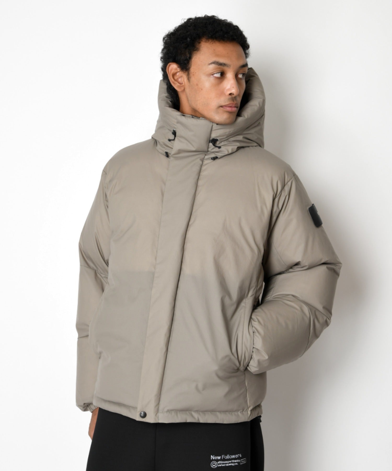 AOAP Collaboration Down Jacket - khaki