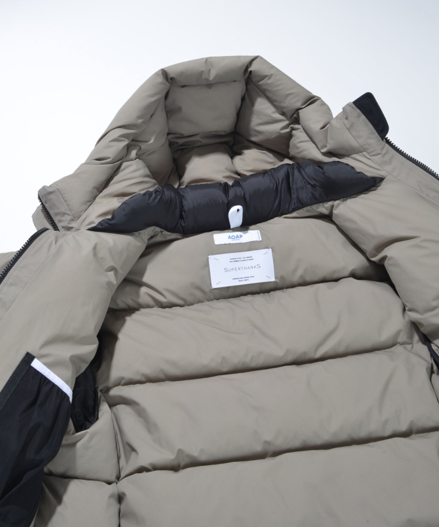 AOAP Collaboration Down Jacket - khaki