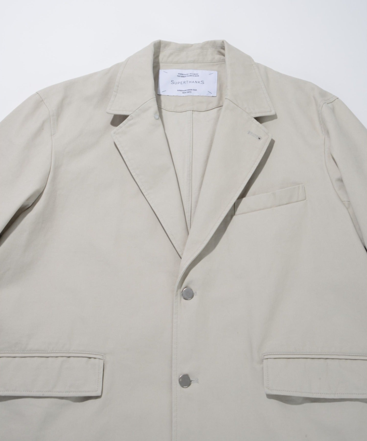 Pigment dyed Twill Jacket - black