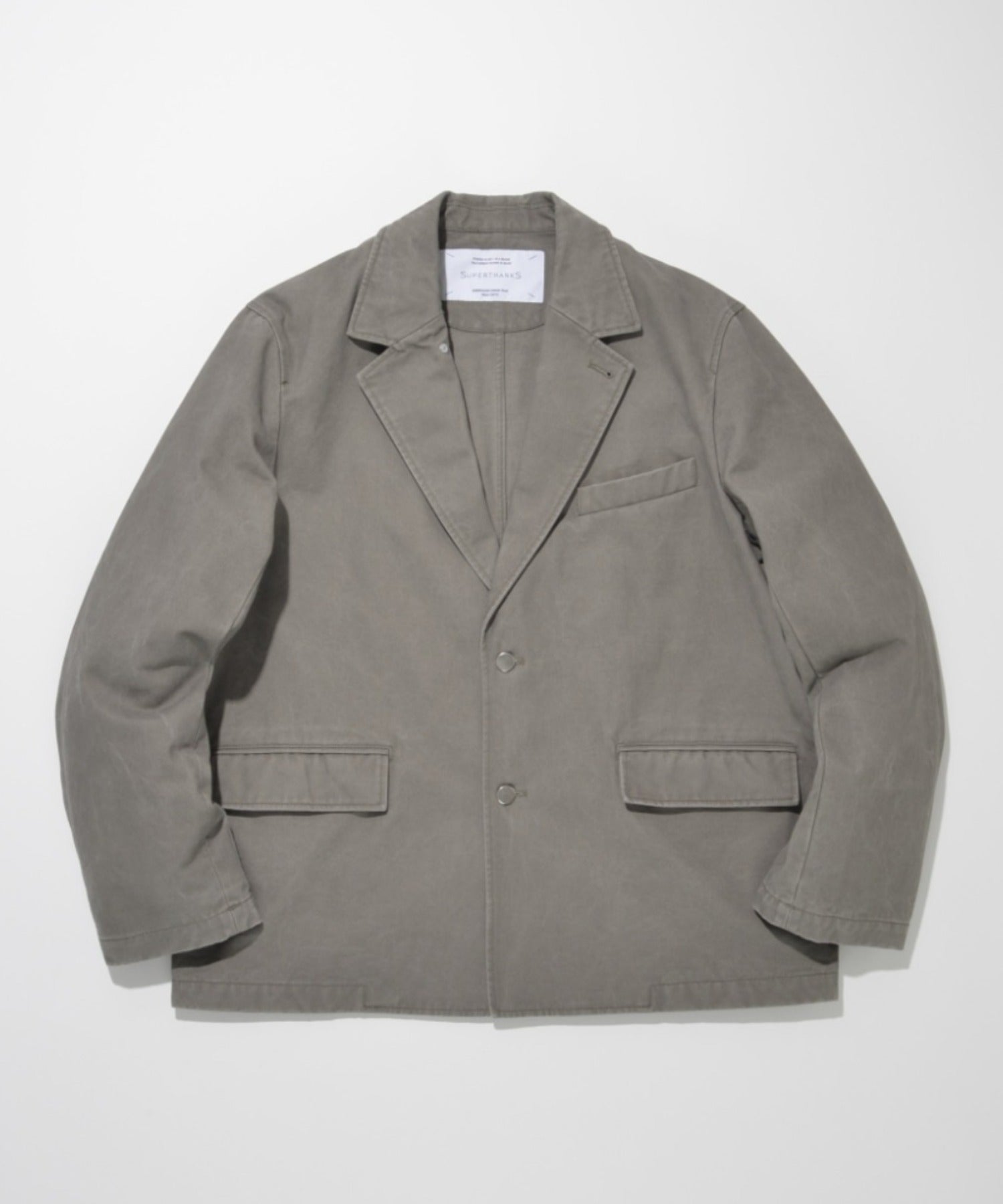 Pigment dyed Twill Jacket - gray