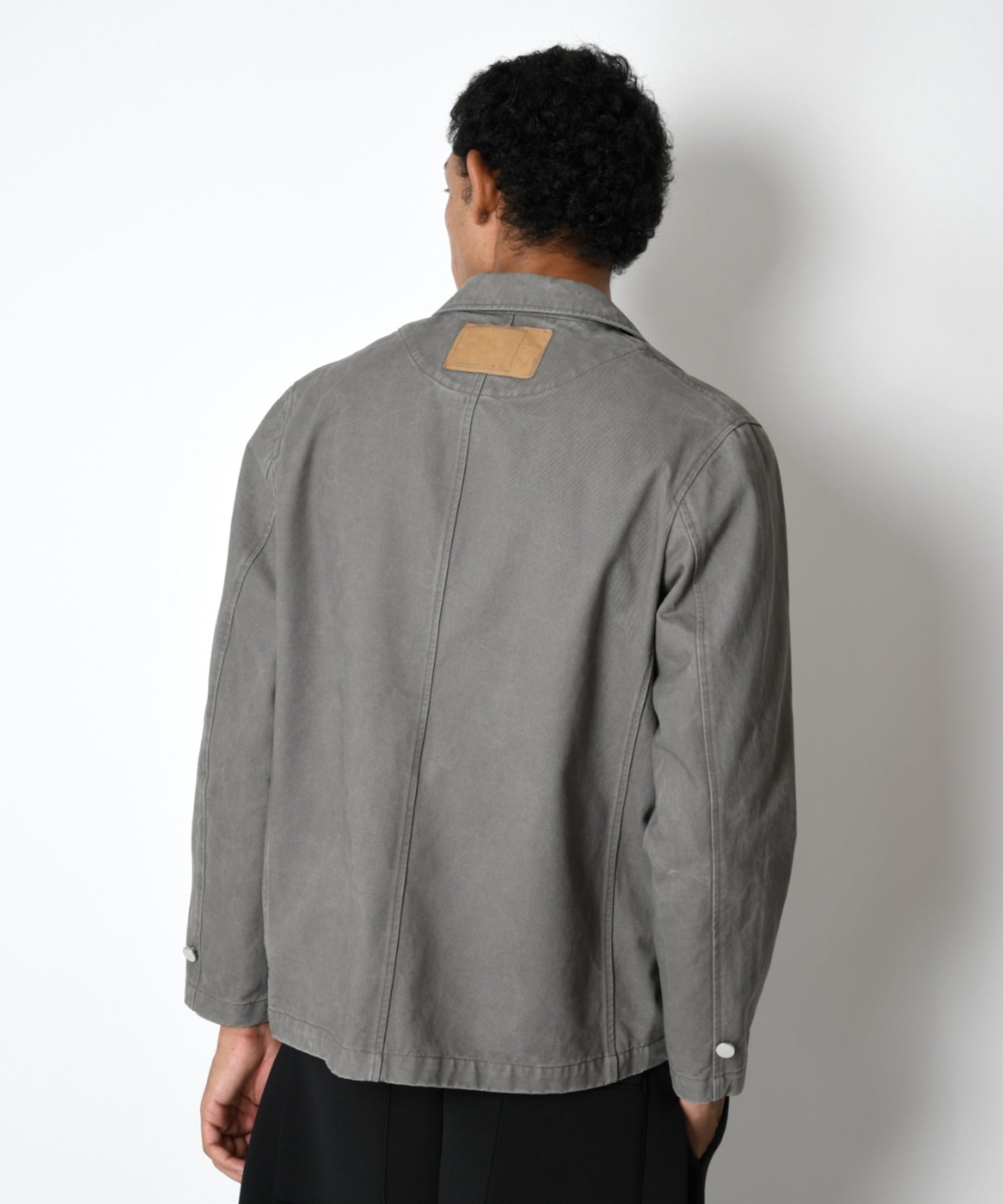 Pigment dyed Twill Jacket - black