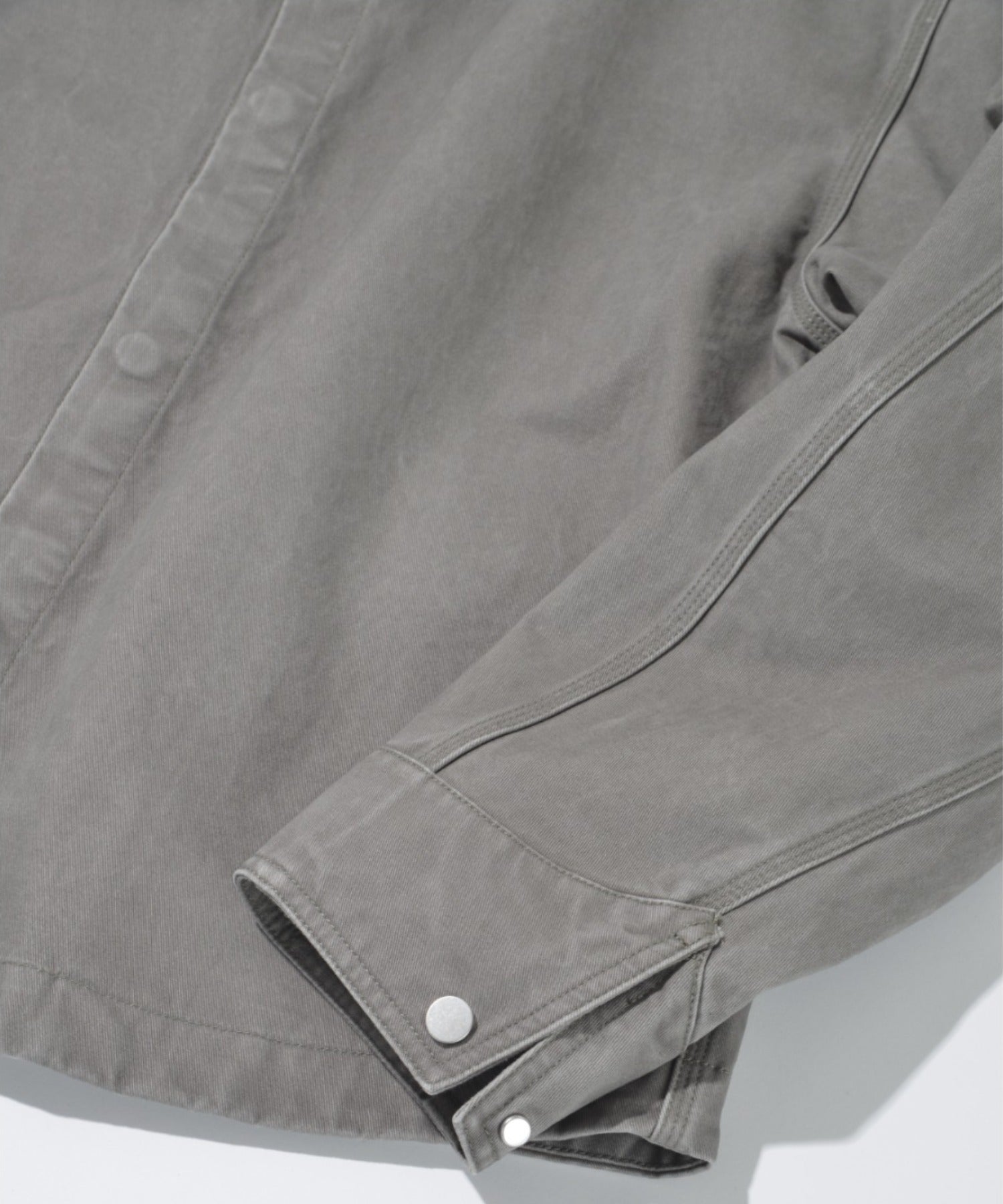 Pigment dyed Twill Shirt Jacket - ivory