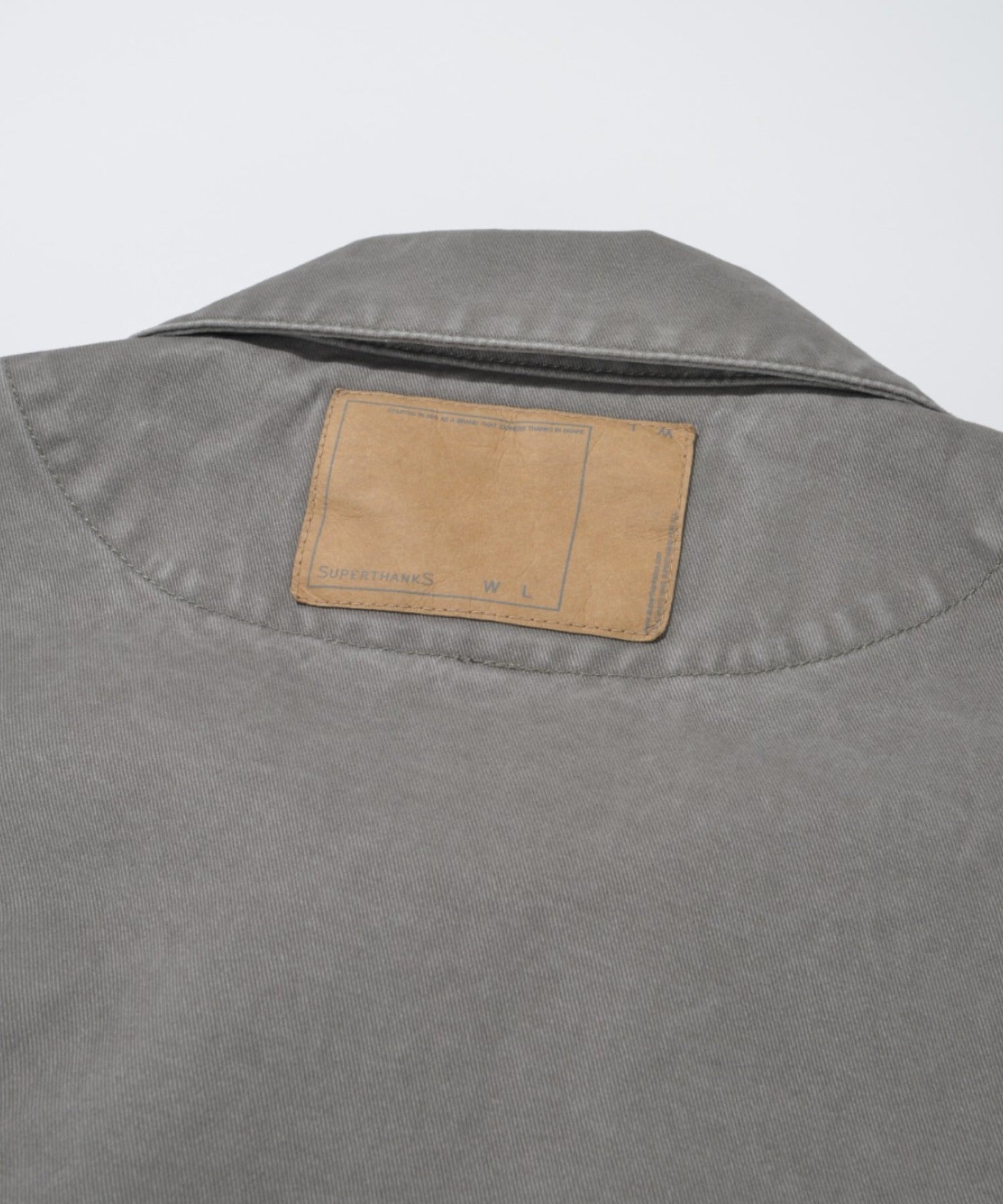 Pigment dyed Twill Shirt Jacket - ivory