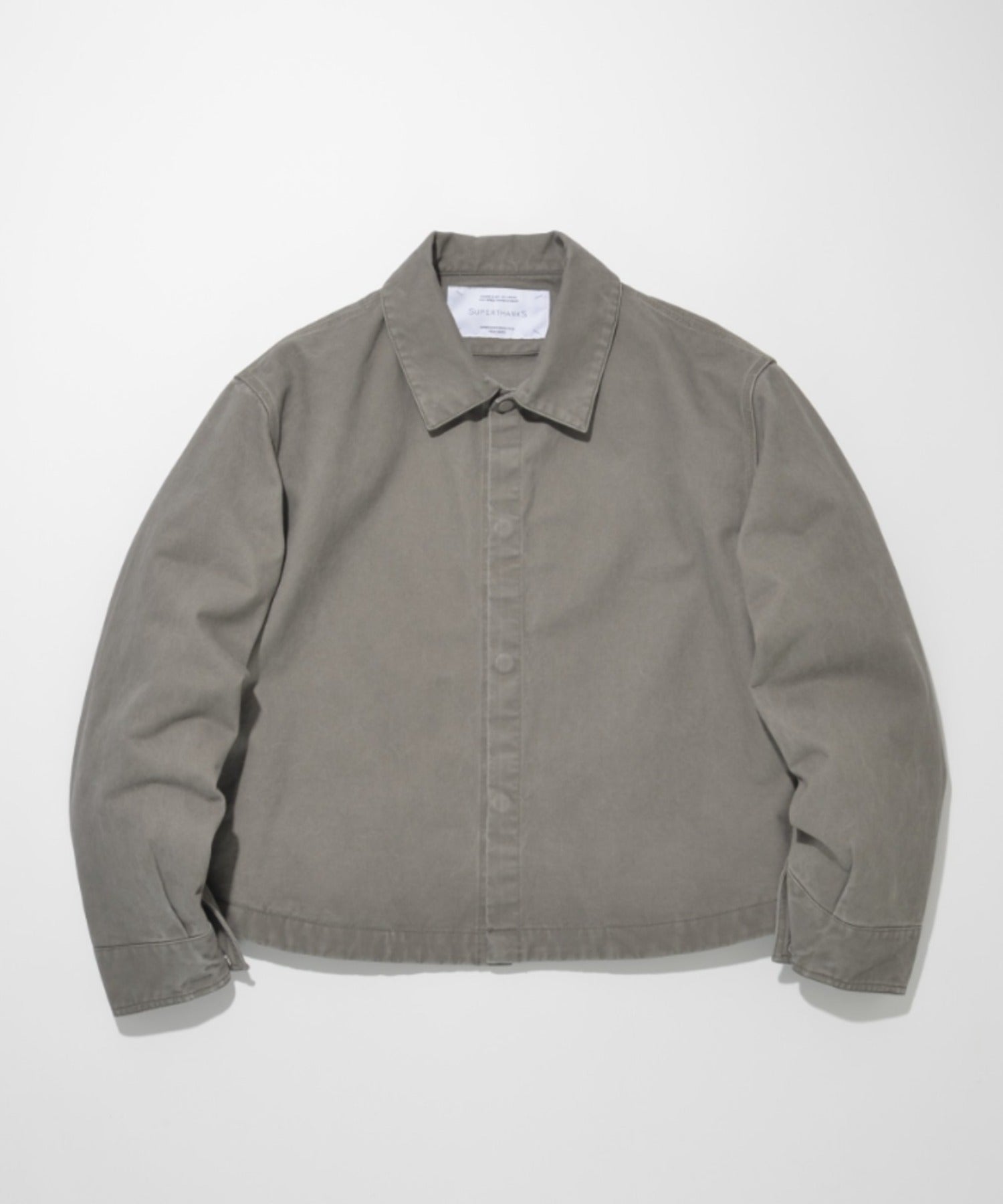 Pigment dyed Twill Shirt Jacket - gray