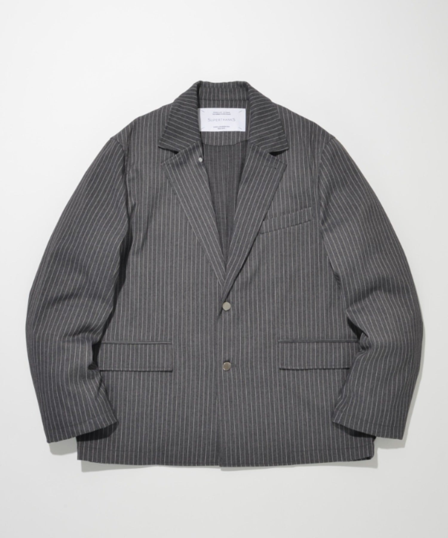 TR Pinstripe Jacket - gray/white