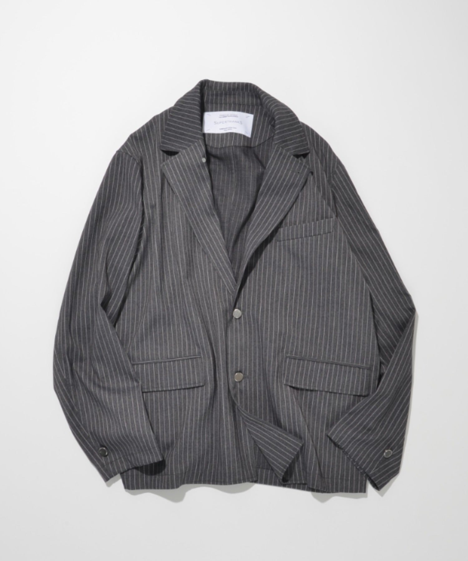 TR Pinstripe Jacket - gray/white