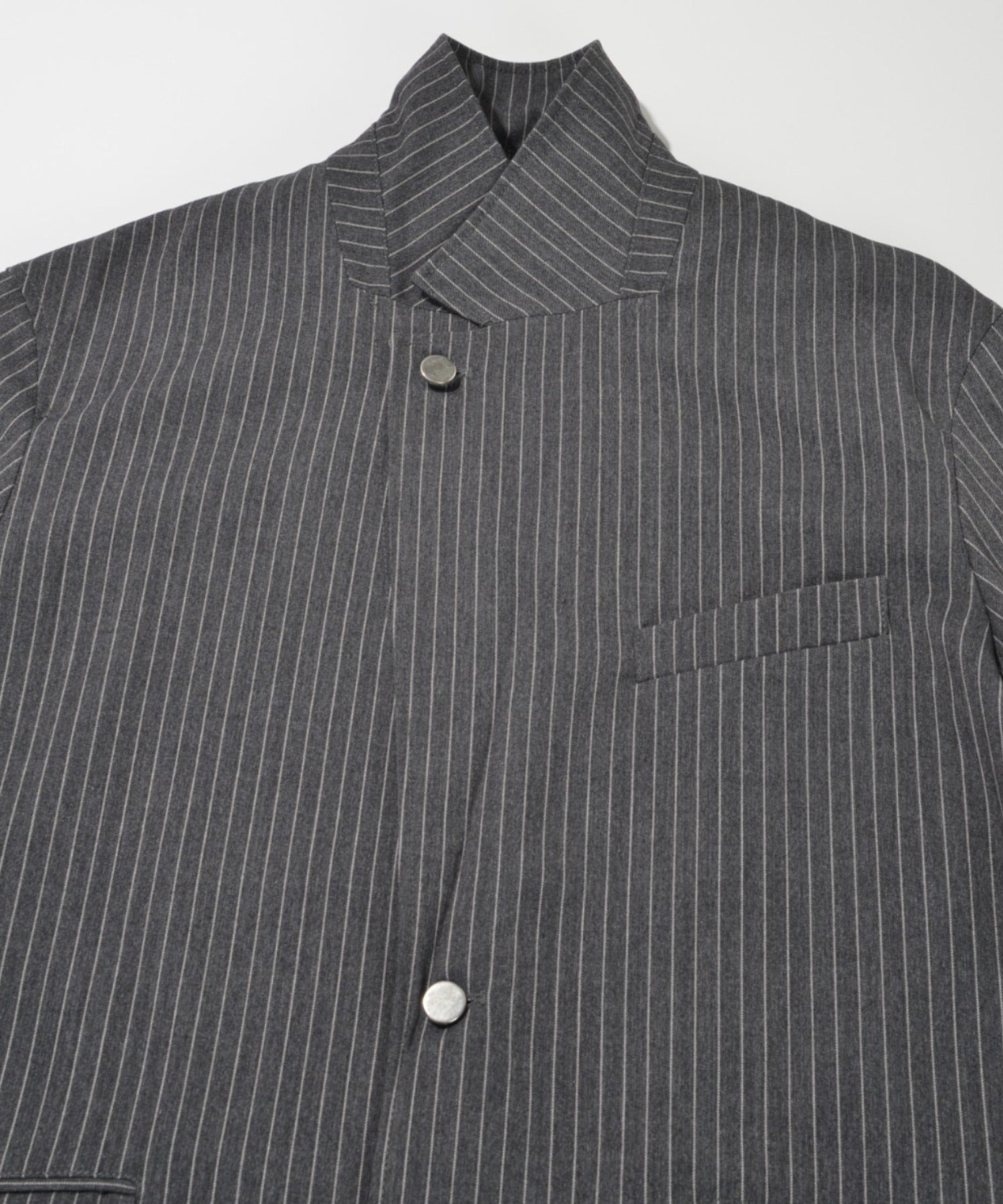 TR Pinstripe Jacket - gray/white