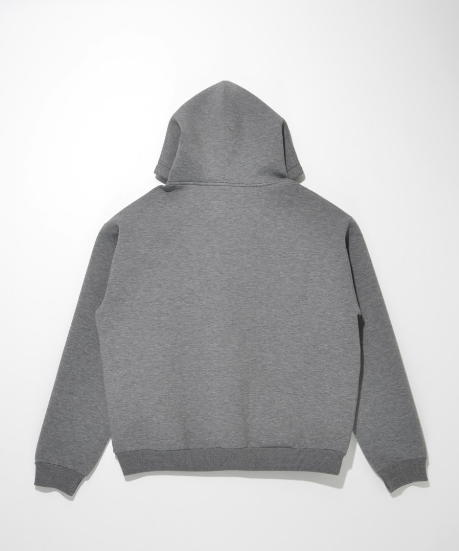 Double-knit Zip-Hoodie (無地) - ash c.gray