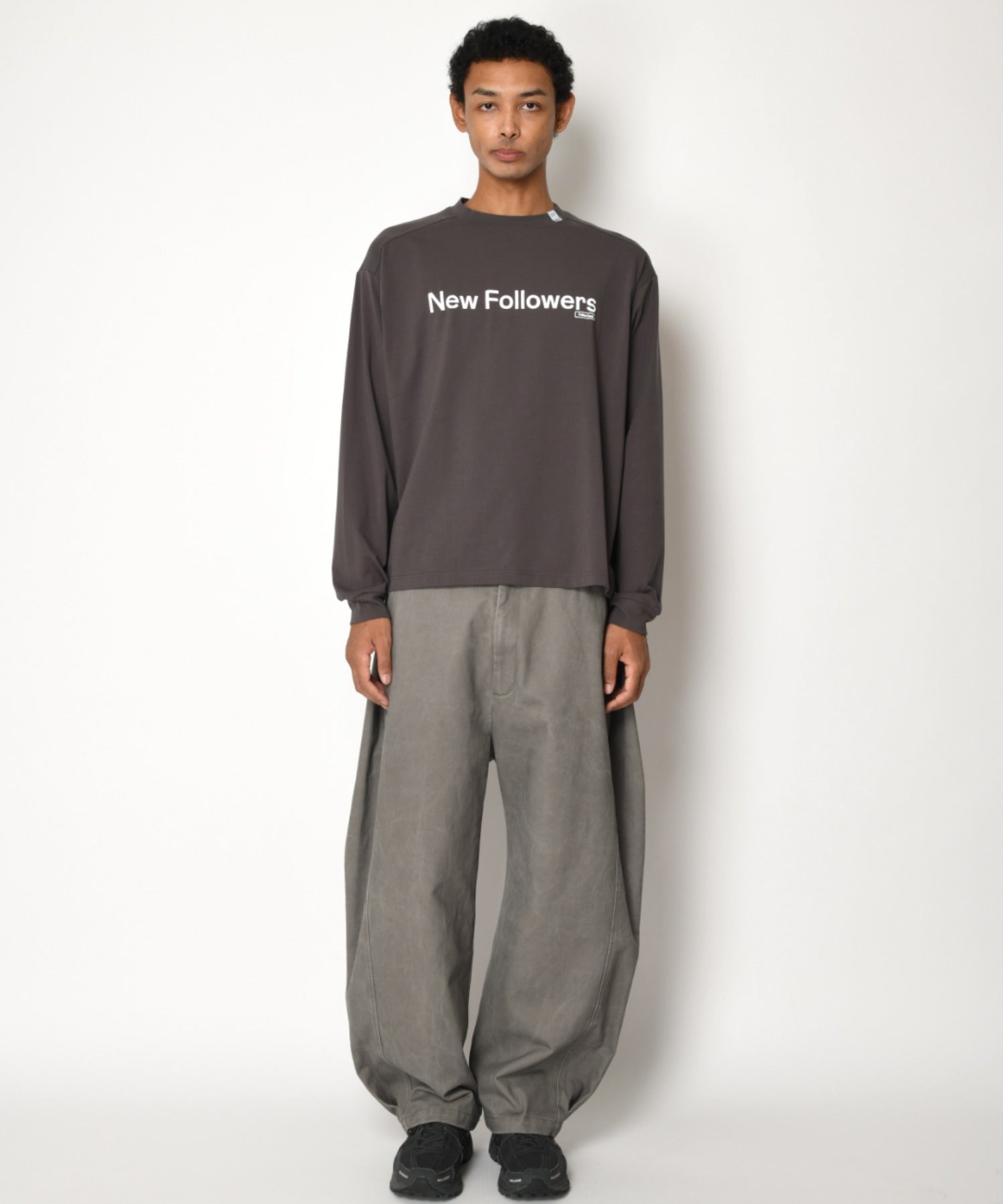 SBY Print L/S T-shirt - black