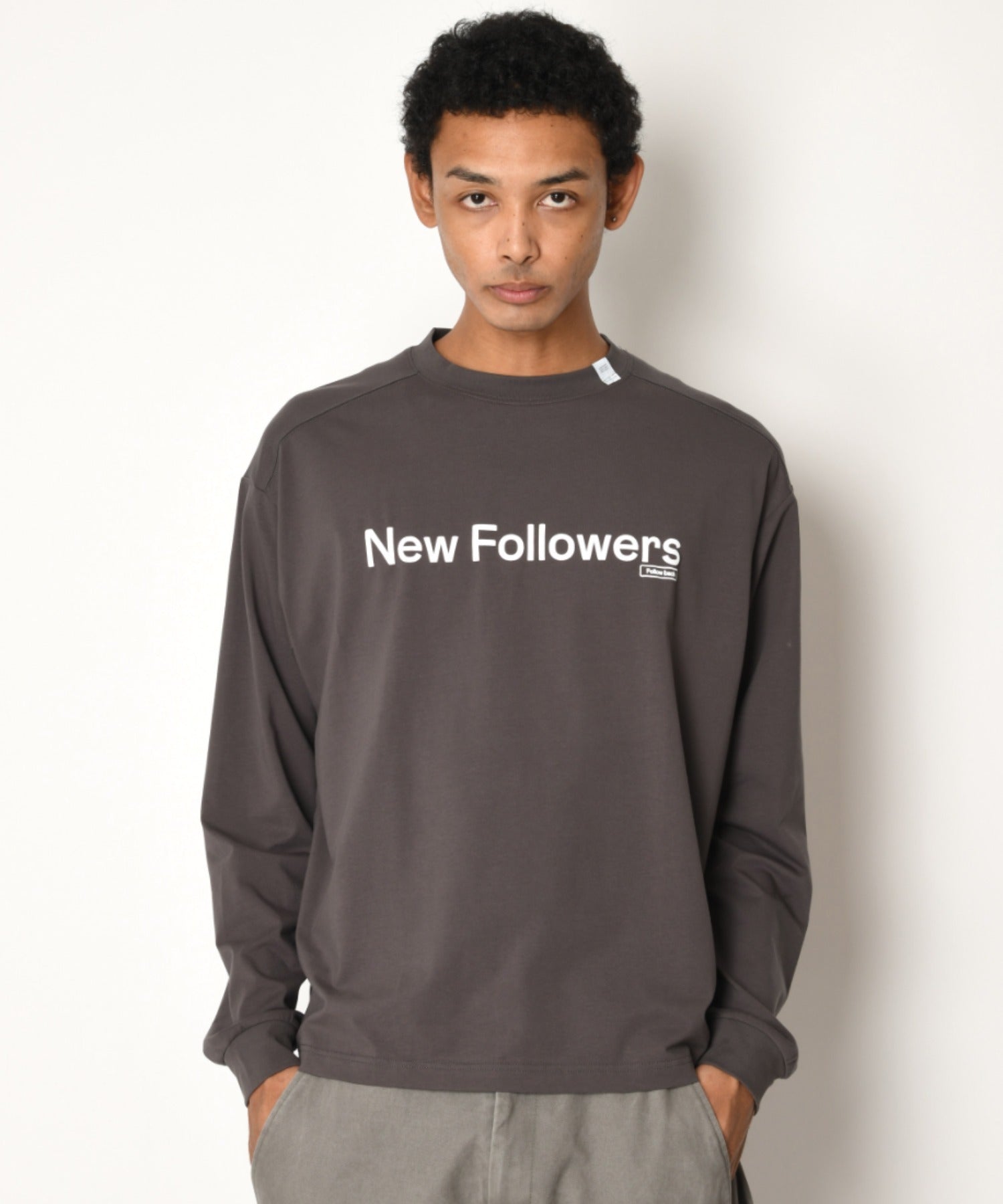 SBY Print L/S T-shirt - black