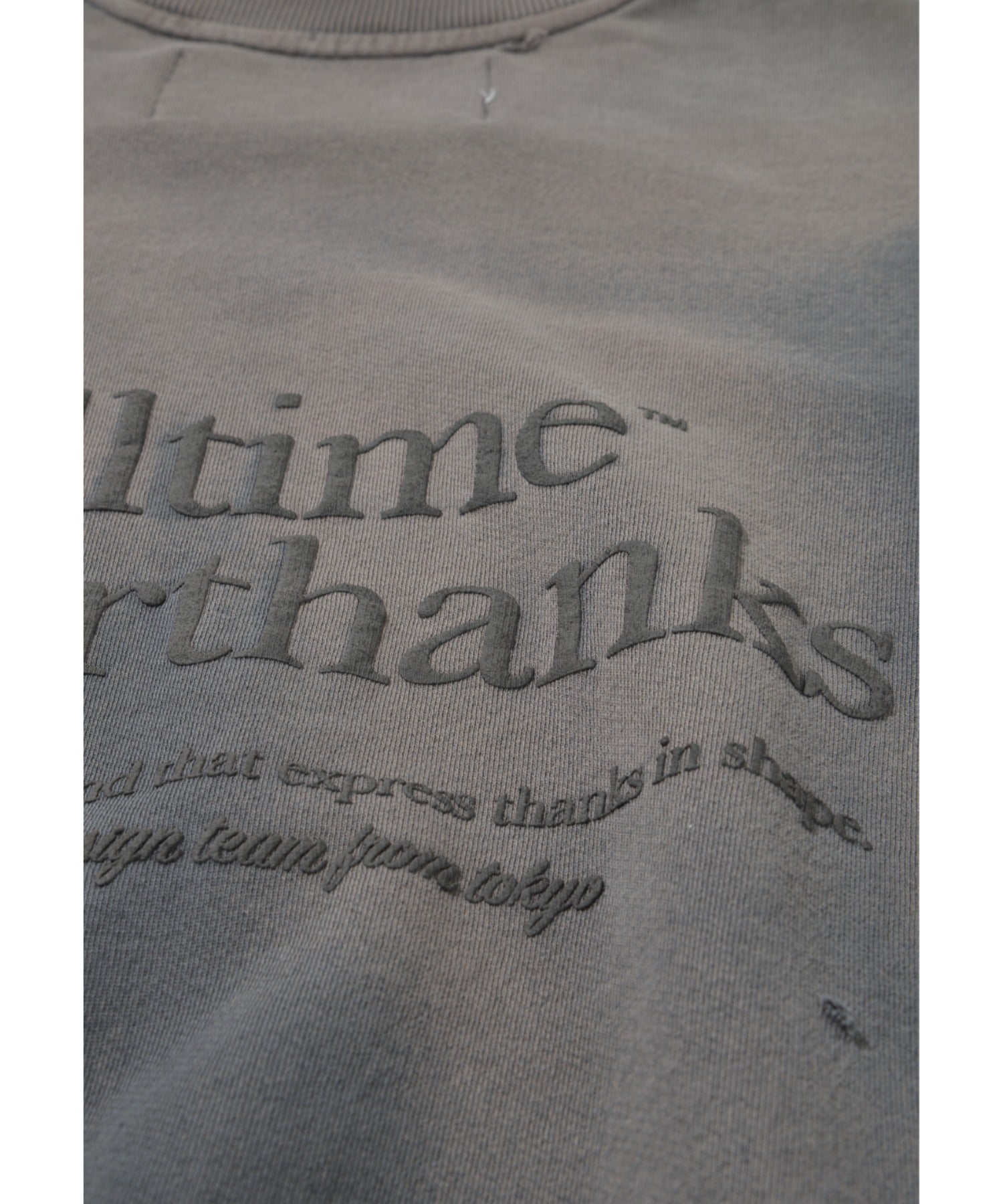 Vintage finishing Crew-neck Sweat - black