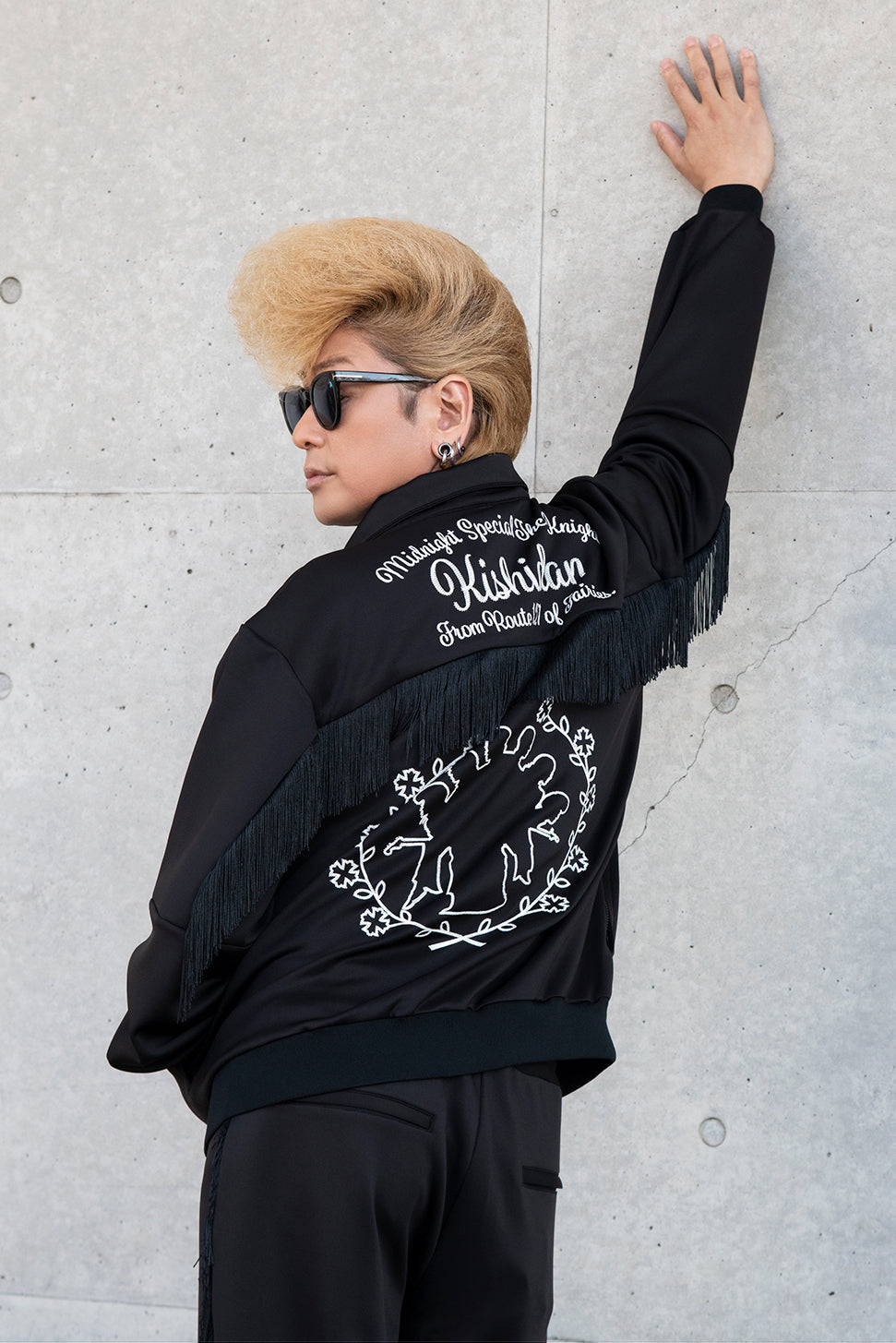氣志團 KISHIDAN ブラックジャケット FRINGE TRACK JACKET