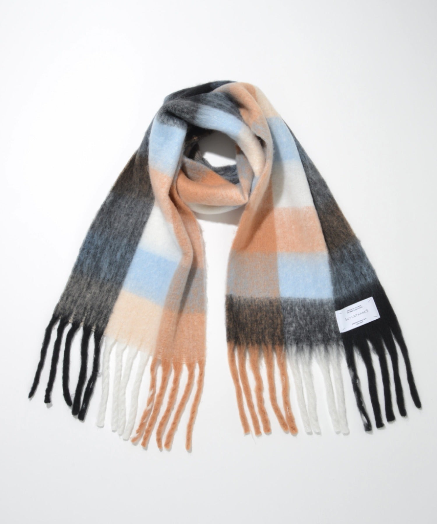 Big muffler (Multi check)- orange/red