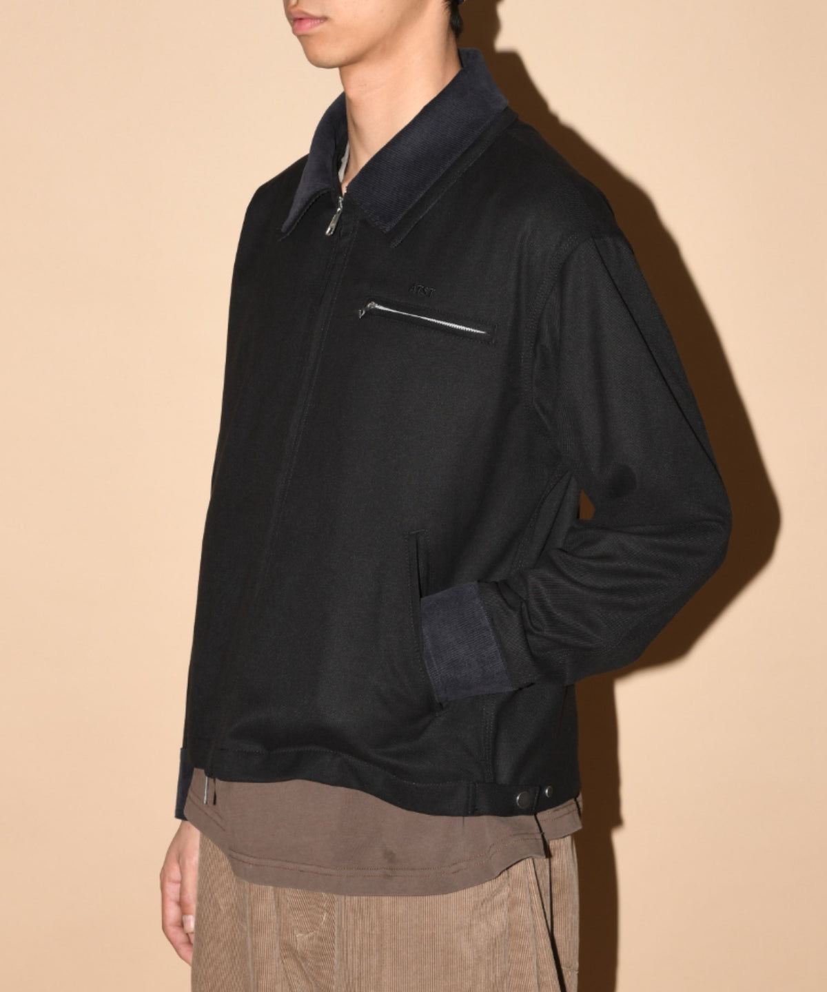 Double collar Detroit Jacket-Type - black