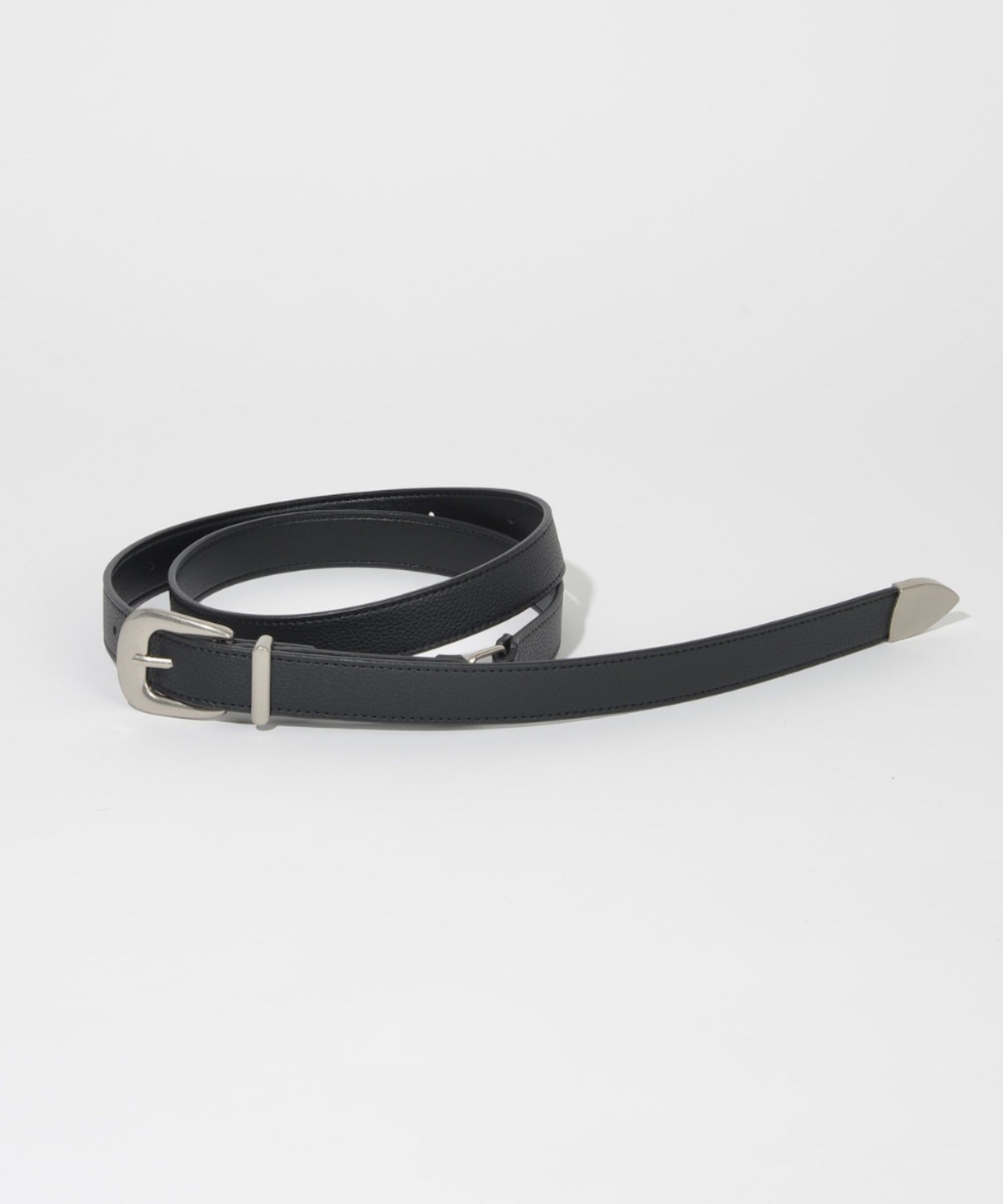 Long narrow belt - white