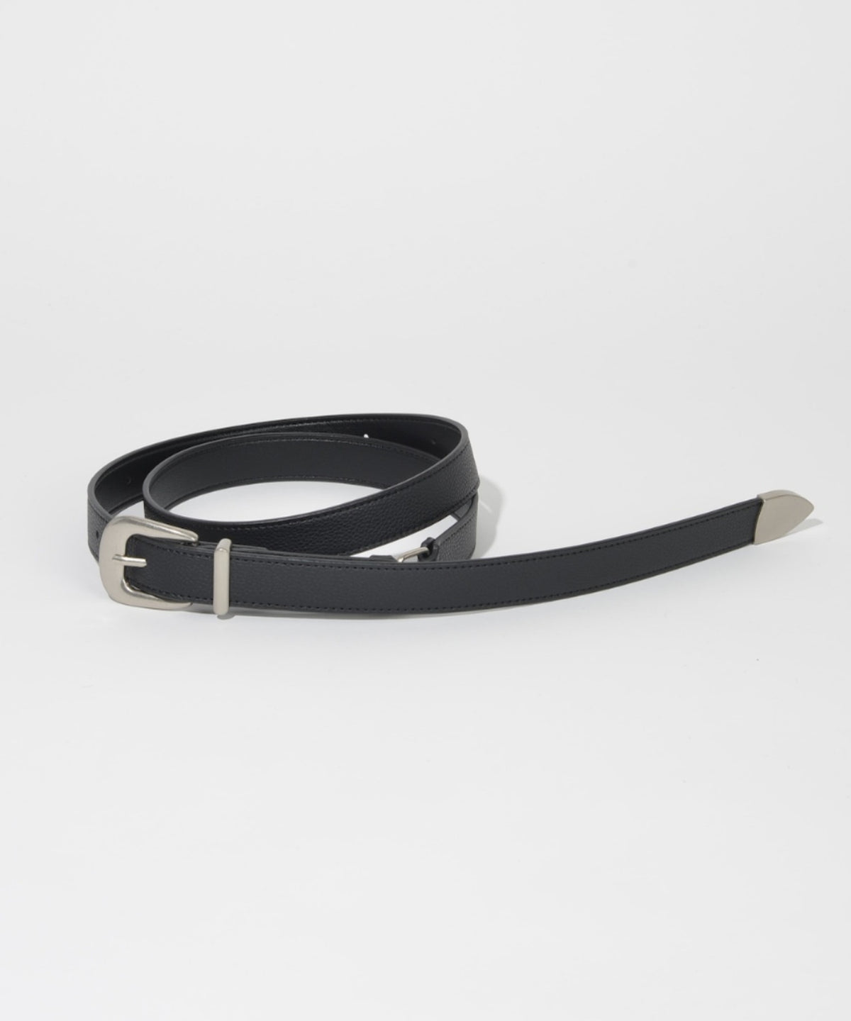 Long narrow belt - black
