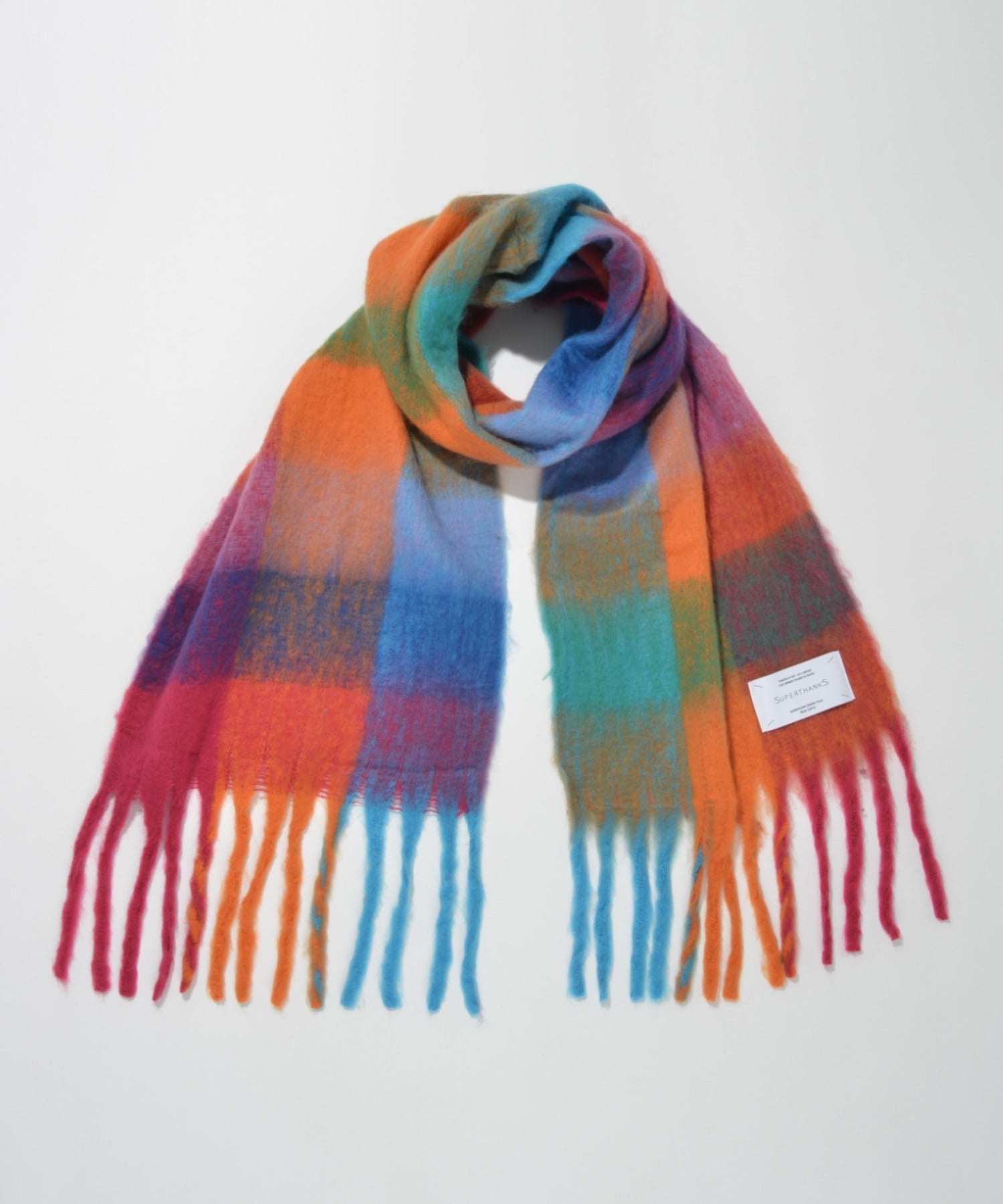 Big muffler (Block check) - blue/red