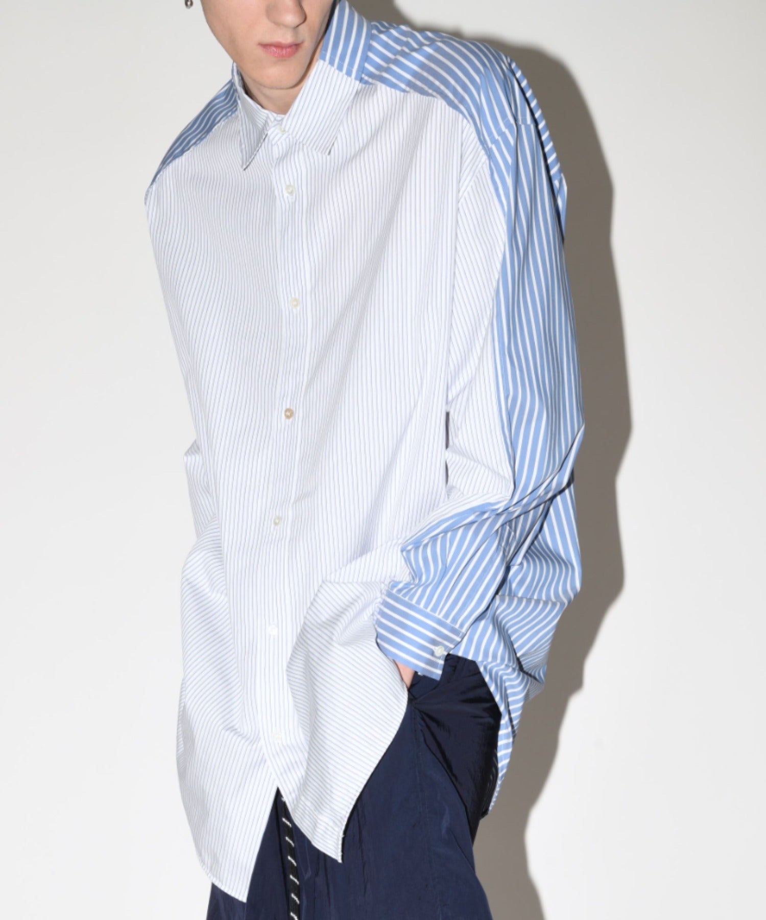 Outsider Shirt - gray stripe