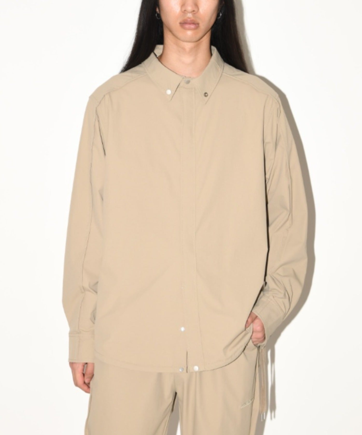 Outsider shirt blouson - black