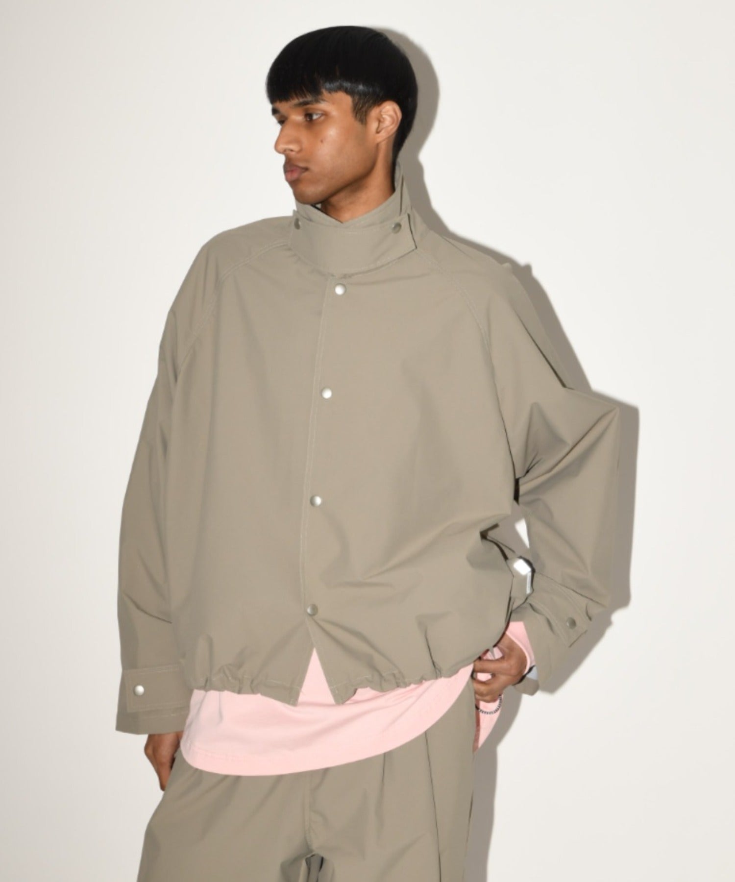 Soutien collar s.coat - khaki/gray