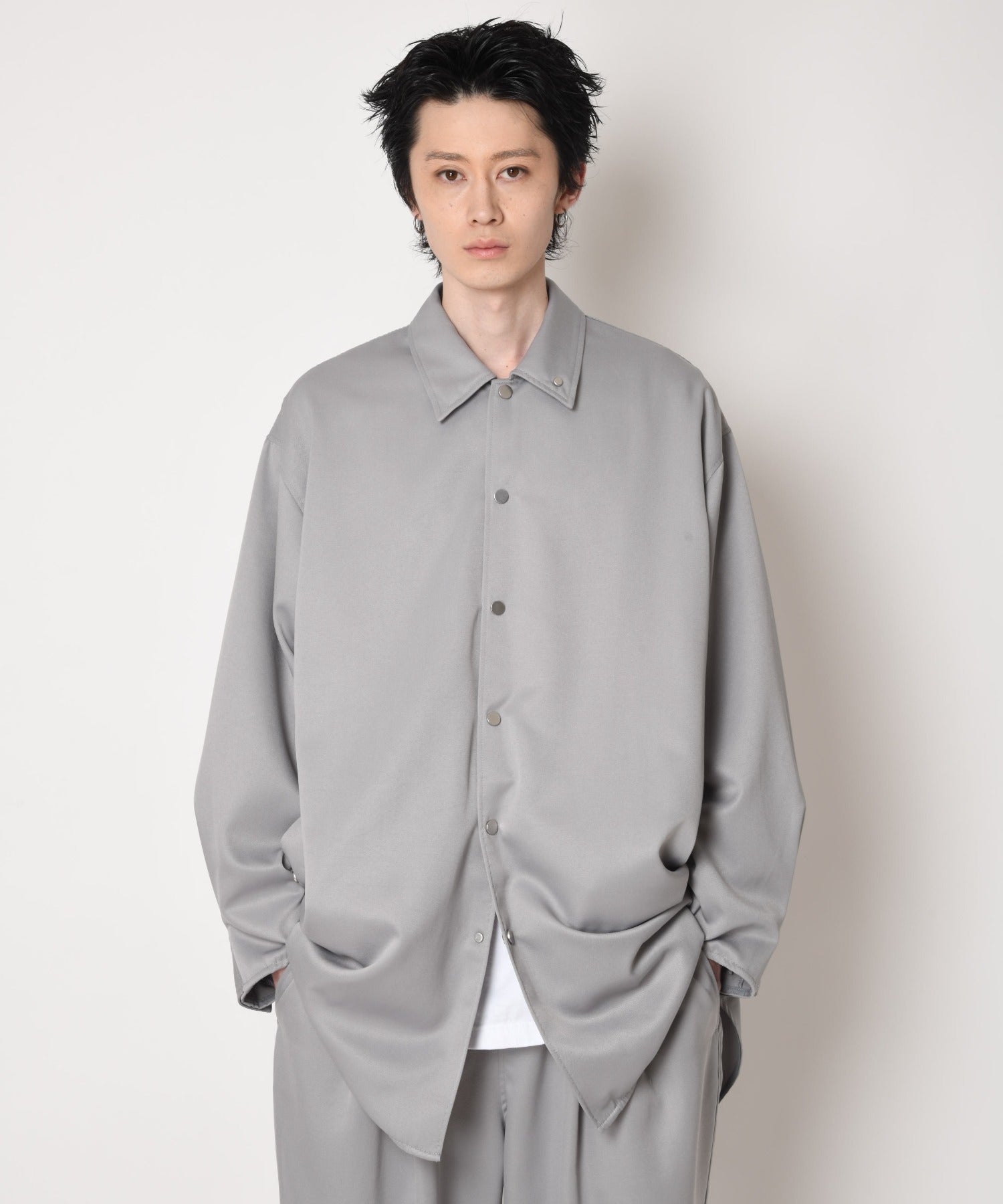 Outsider Shirt Jacket - navy