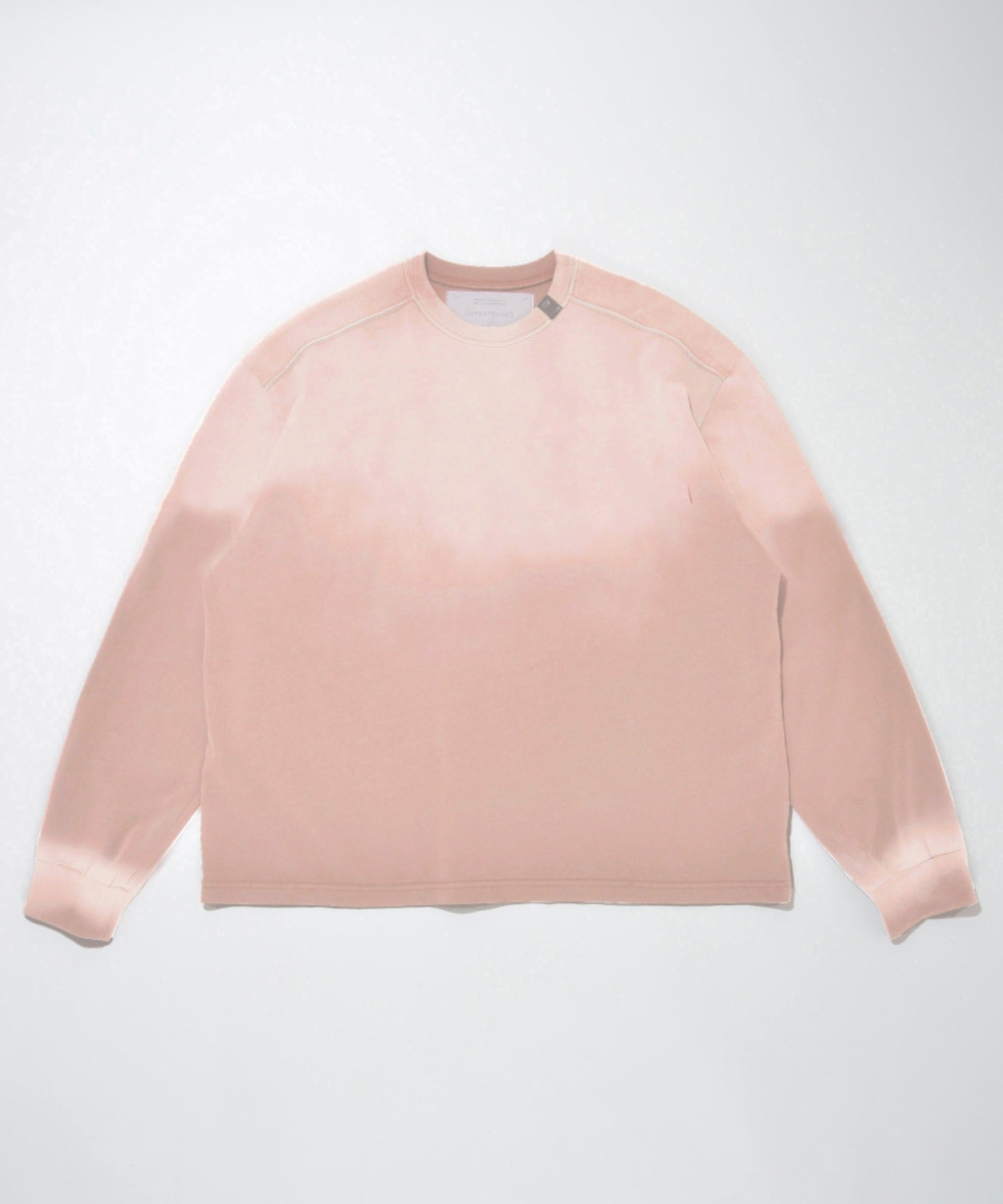 Sun faded Sweat L/S T-shirt - brown