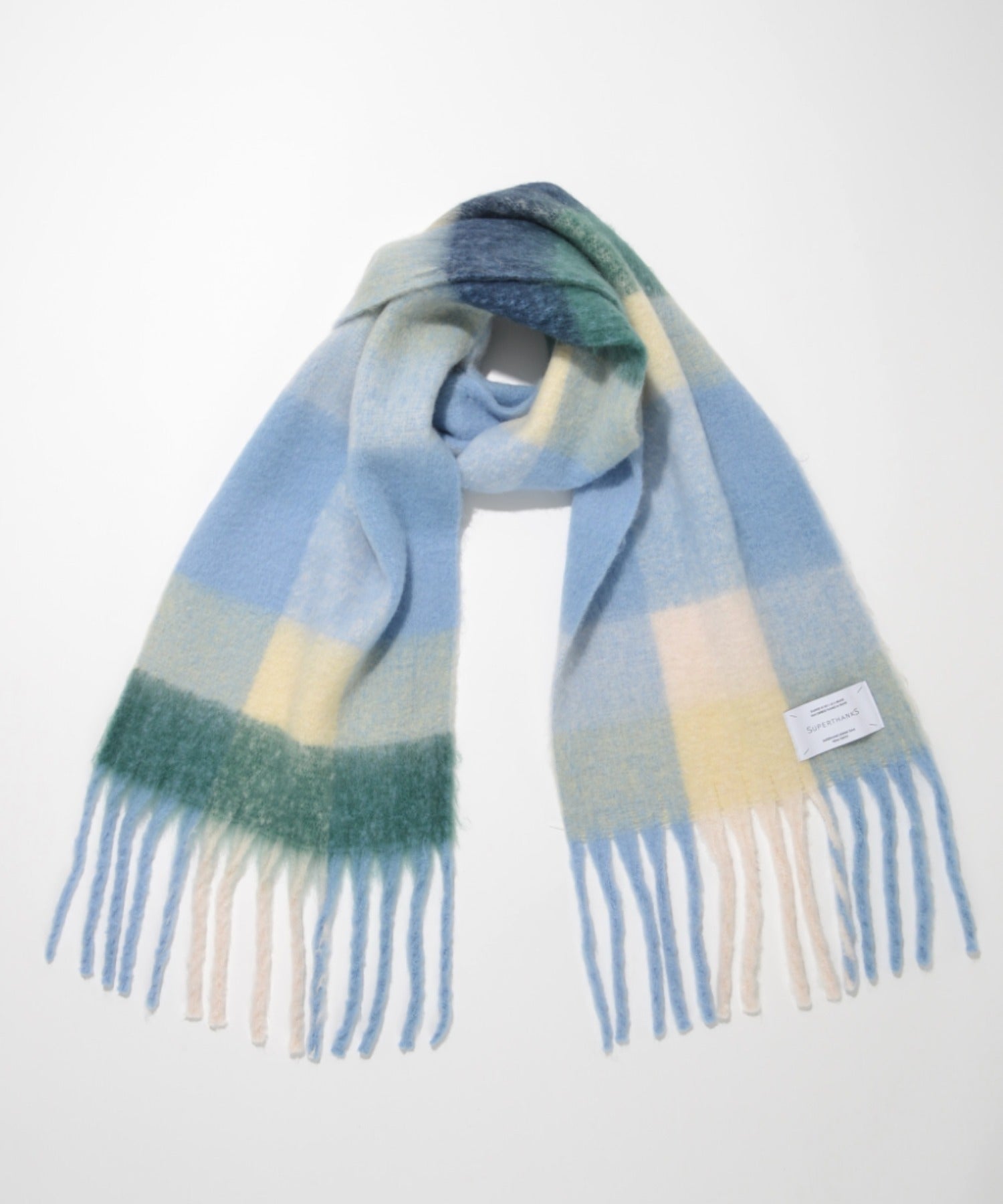 Big muffler (Multi check)- beige/black