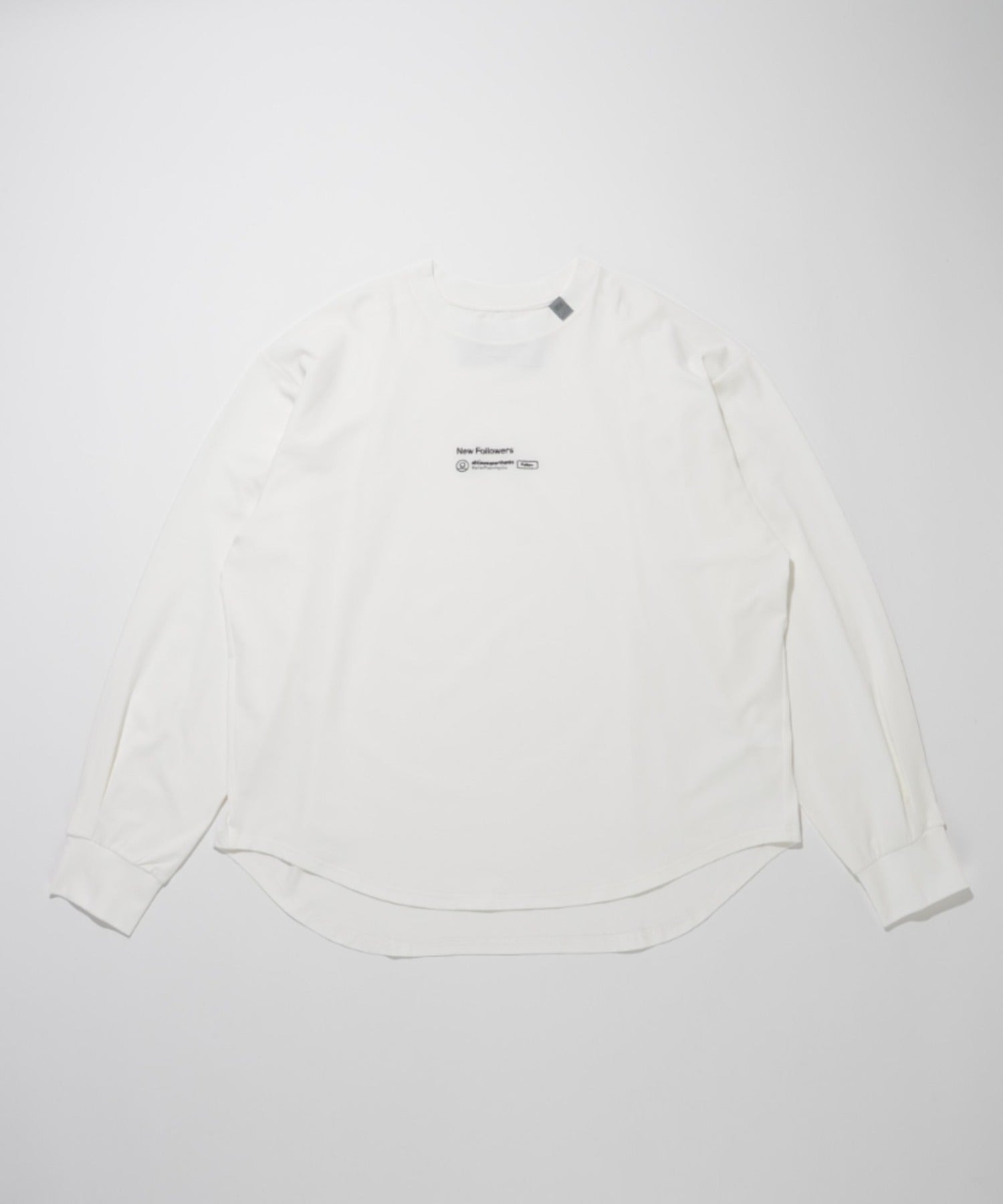 SBY Embroidery Refined L/S T-shirt - white