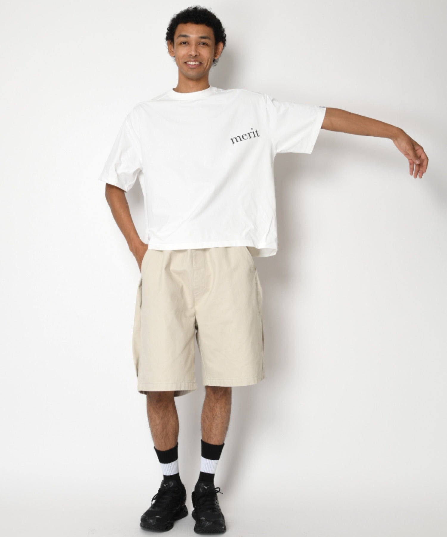 [merit] Functional S/S T-shirt - white