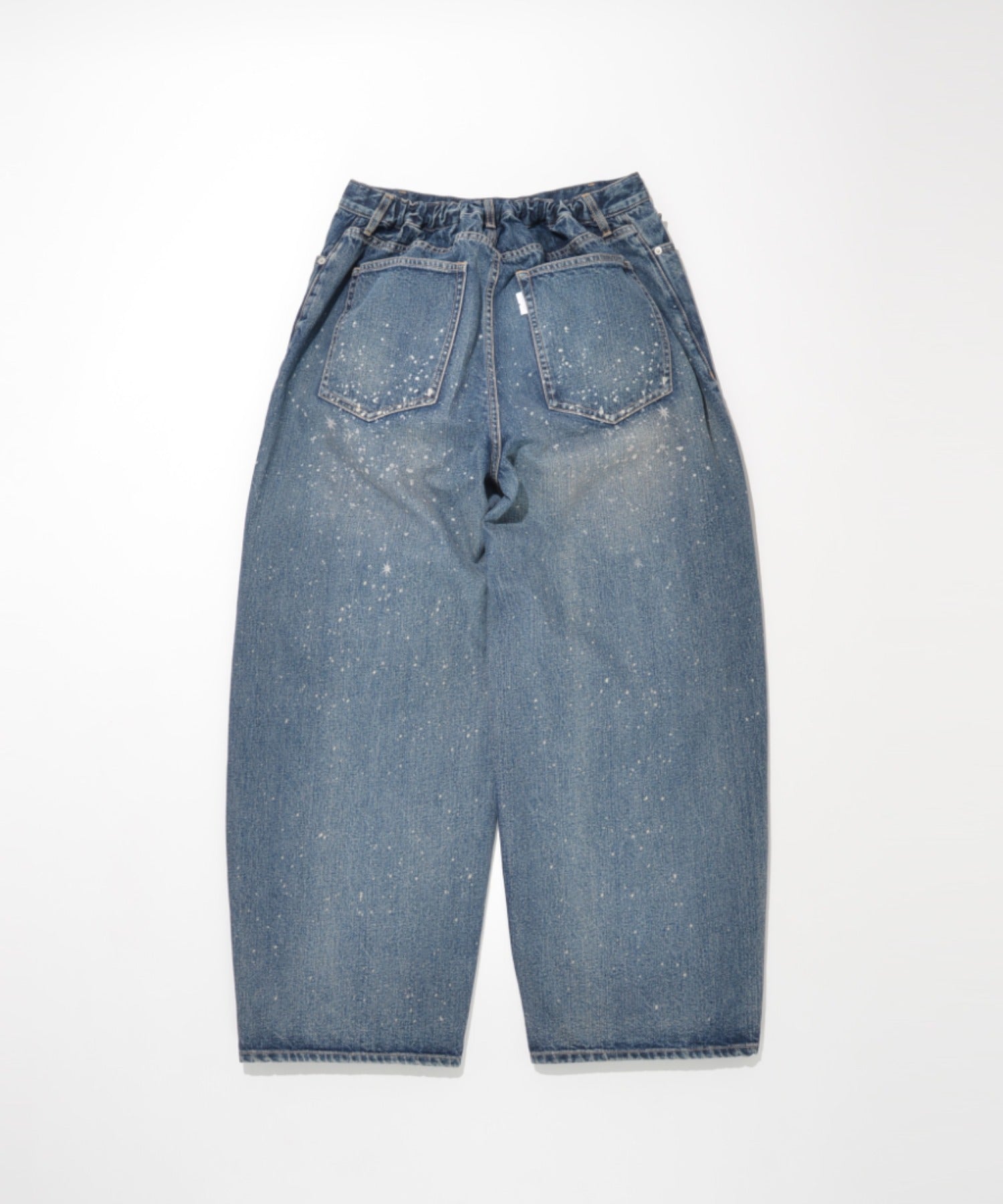 Space denim barrel leg jeans - blue denim