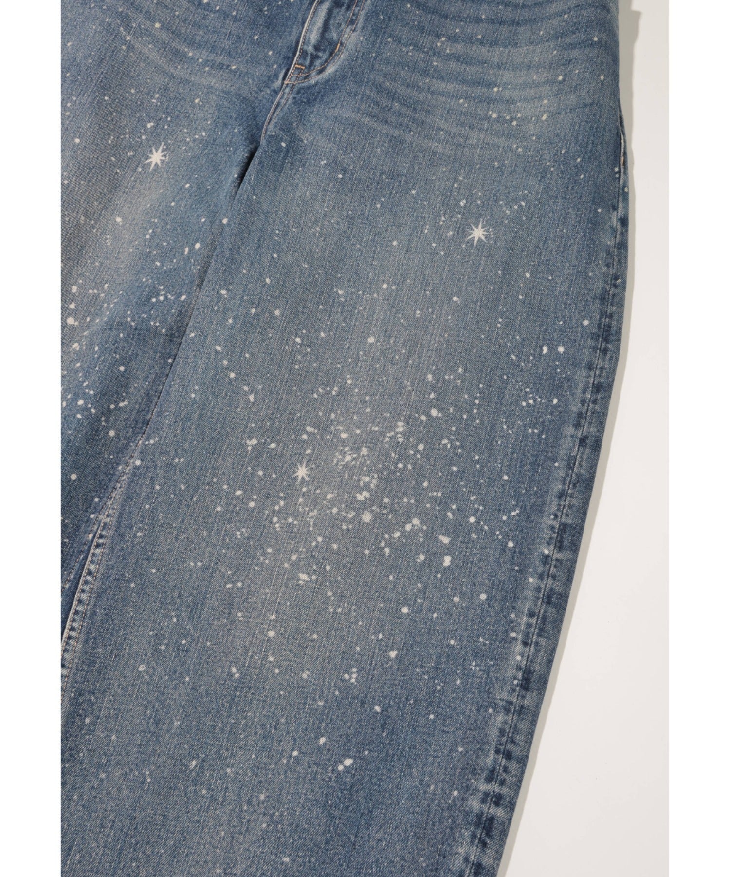 Space denim barrel leg jeans - blue denim