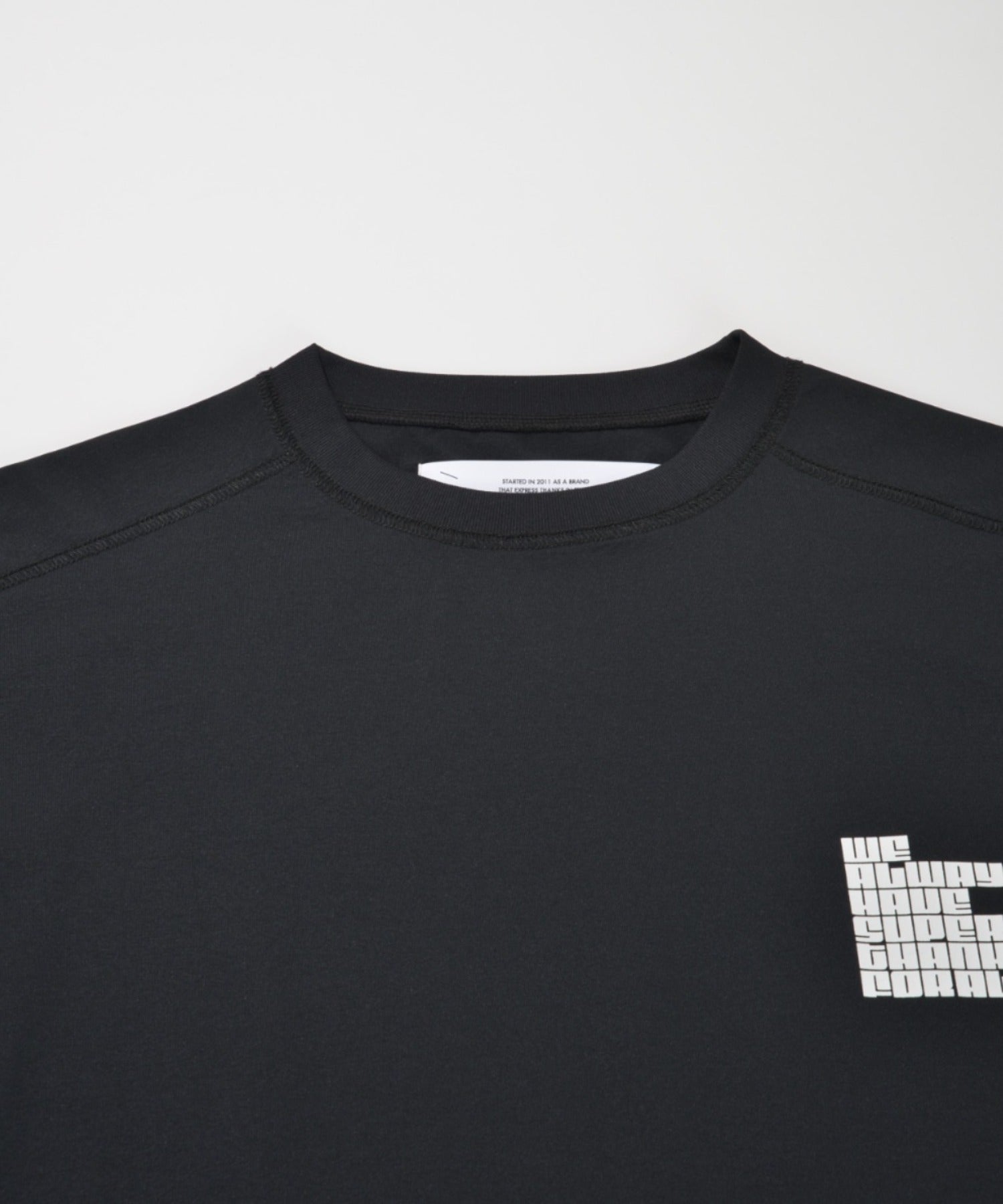 [pop logo] Functional L/S T-shirt - black
