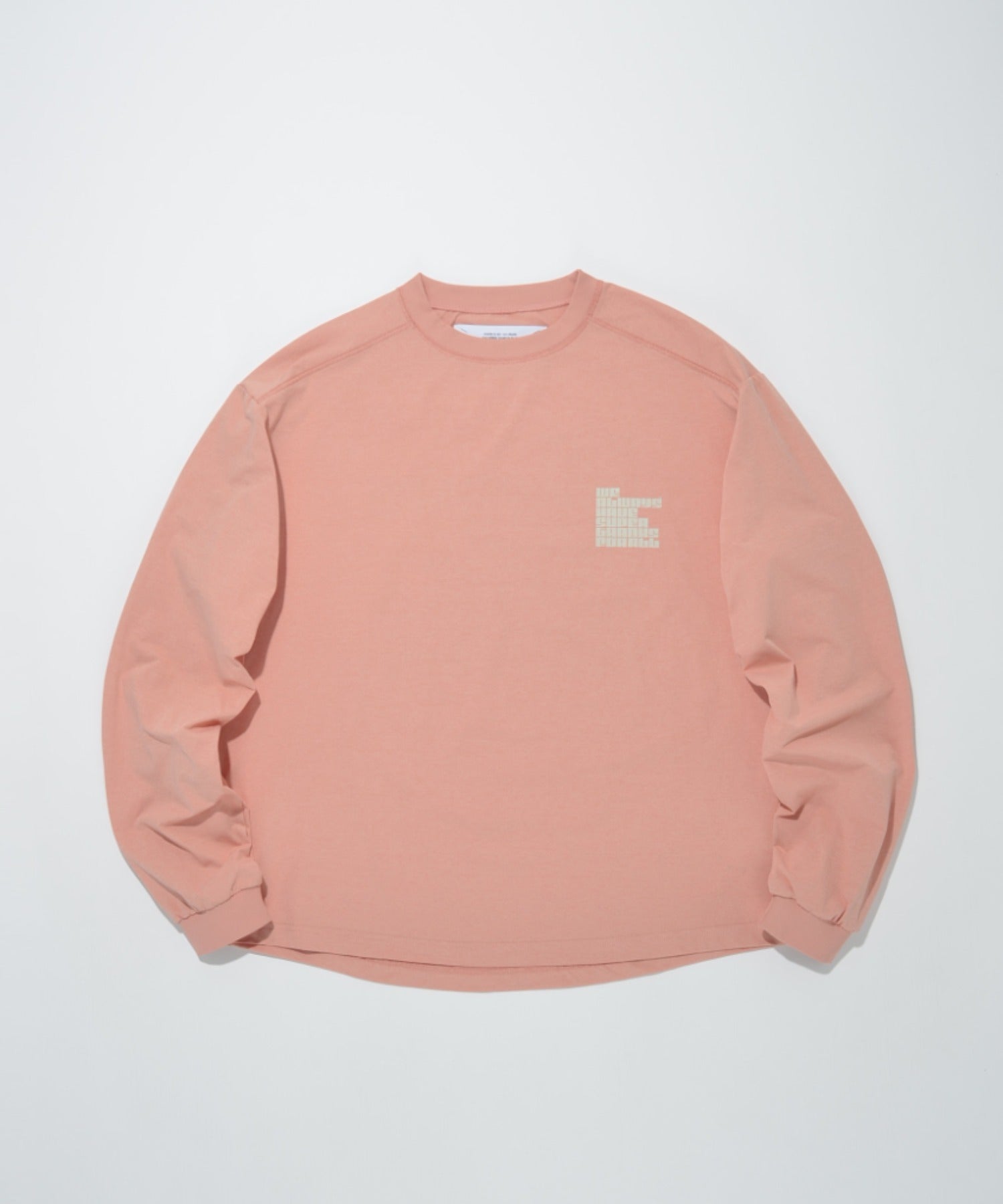 [pop logo] Functional L/S T-shirt - pink