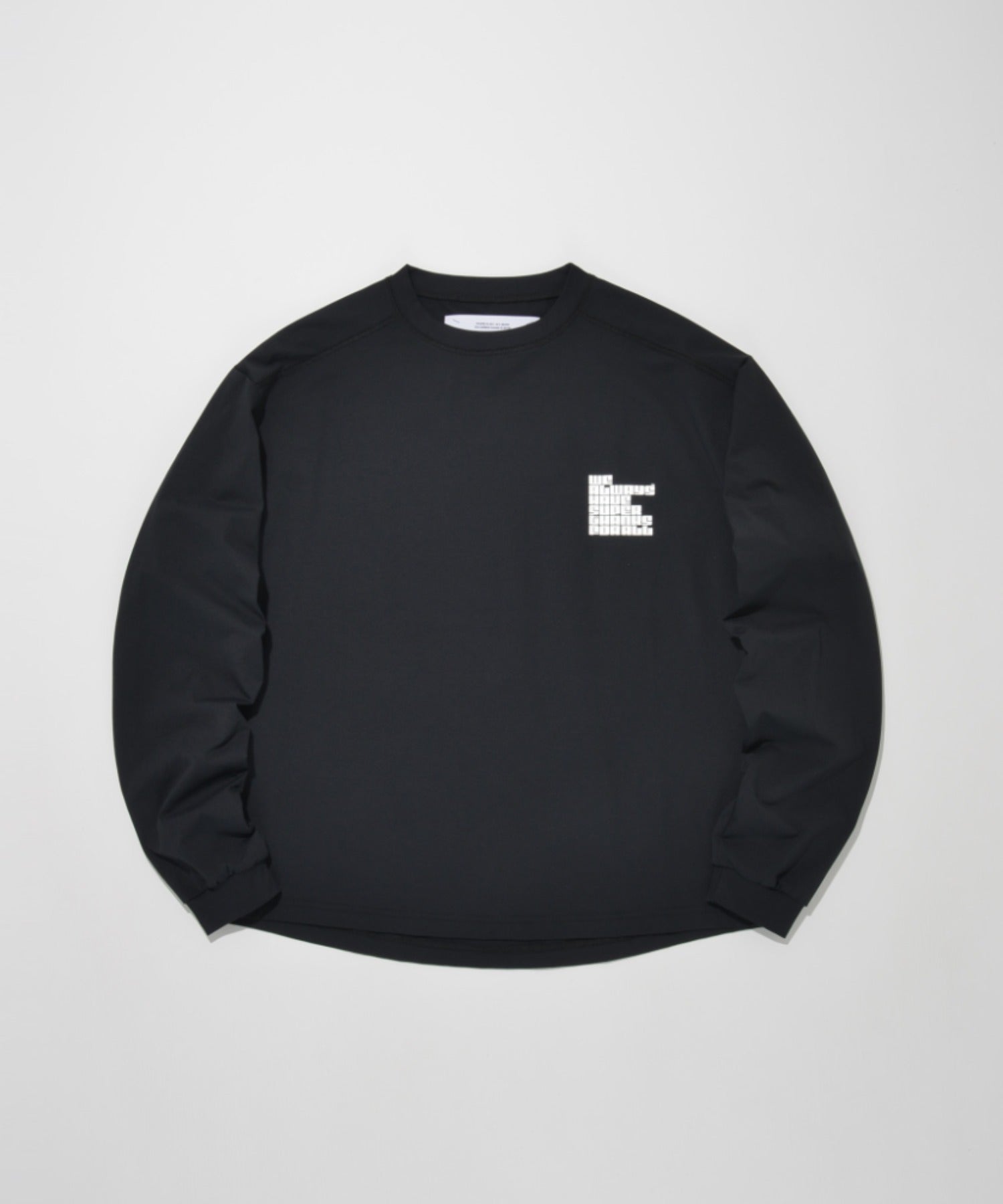 [pop logo] Functional L/S T-shirt - black