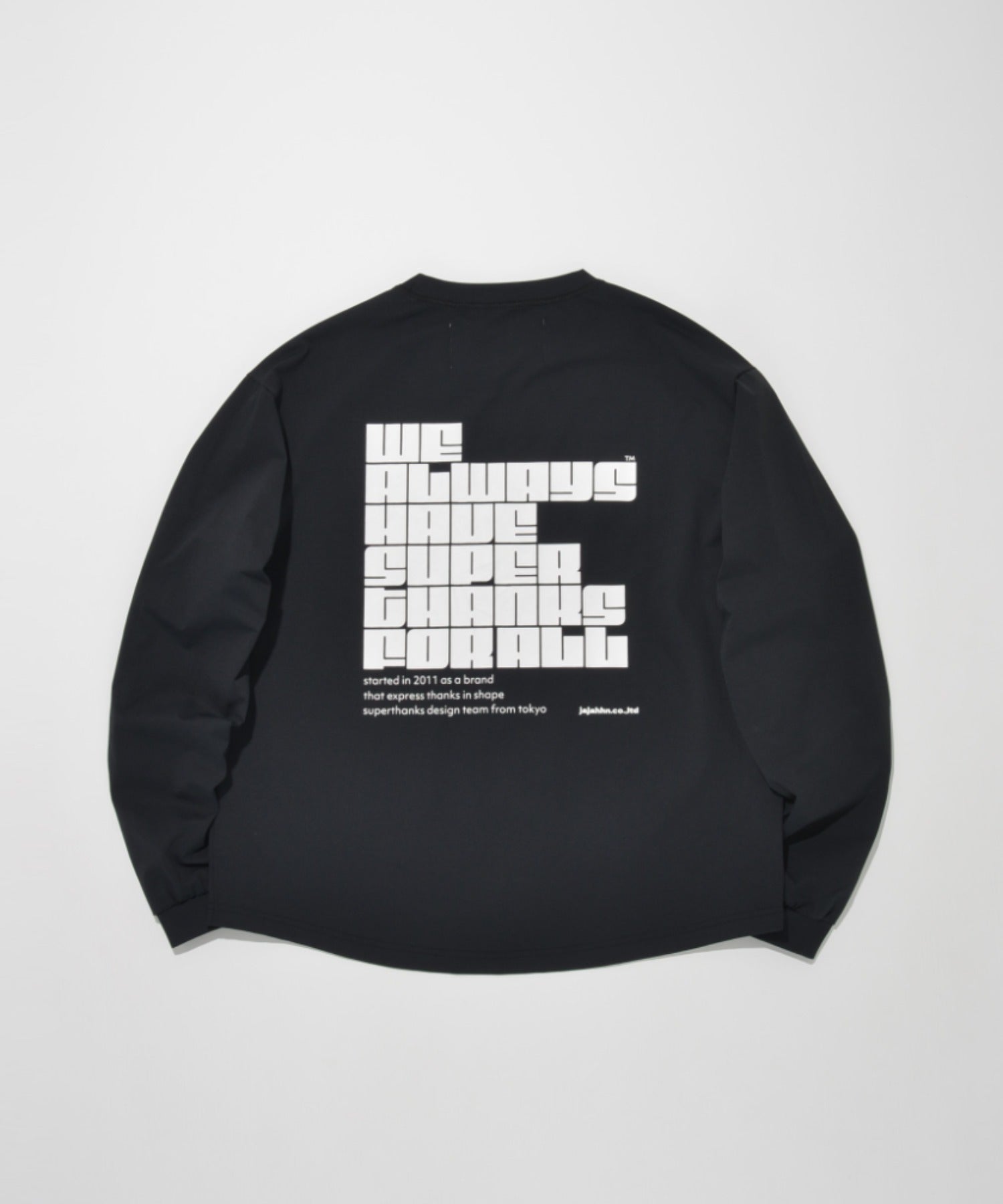 [pop logo] Functional L/S T-shirt - white