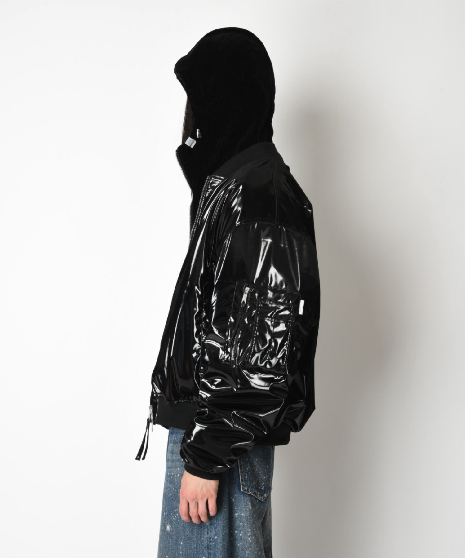 Glitterblack   Reversible Flight jacket - glitter-black