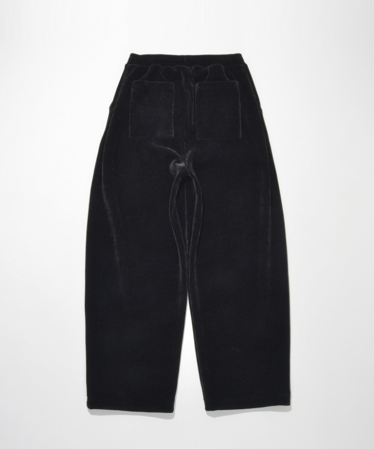 Stretch corduroy Side-tuck balloon pants（刺繍無） - c.gray