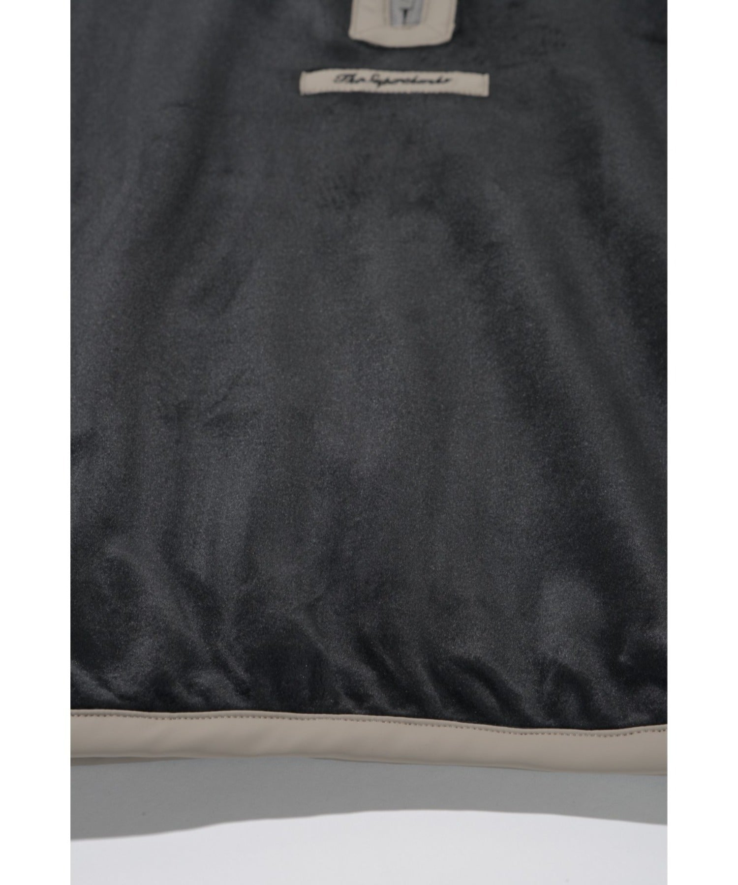 Velour Half zip pullover - black/gy