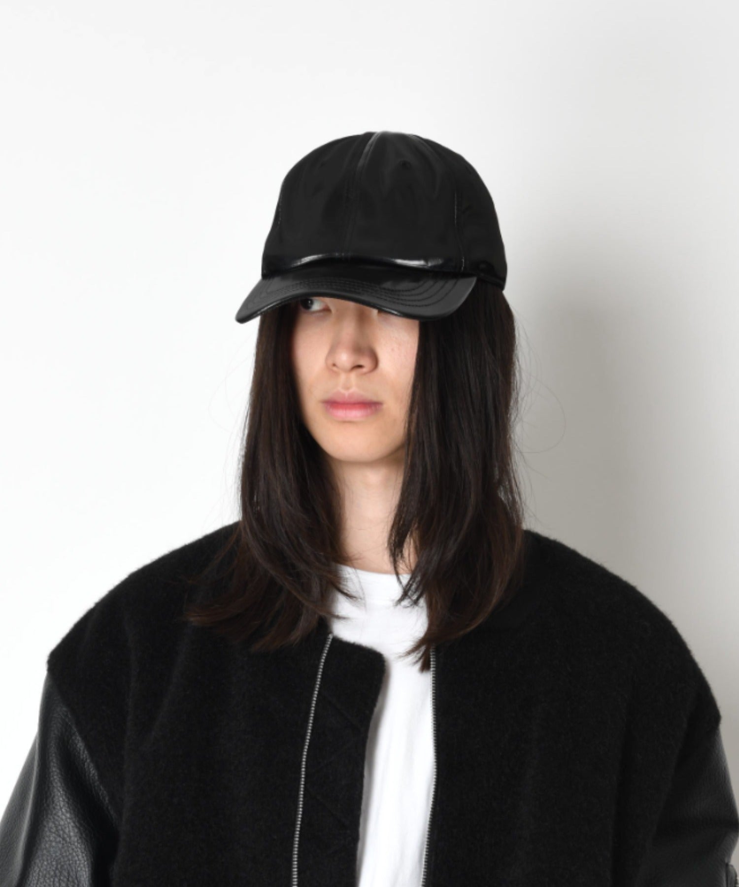 6 panel cap - glitter-black