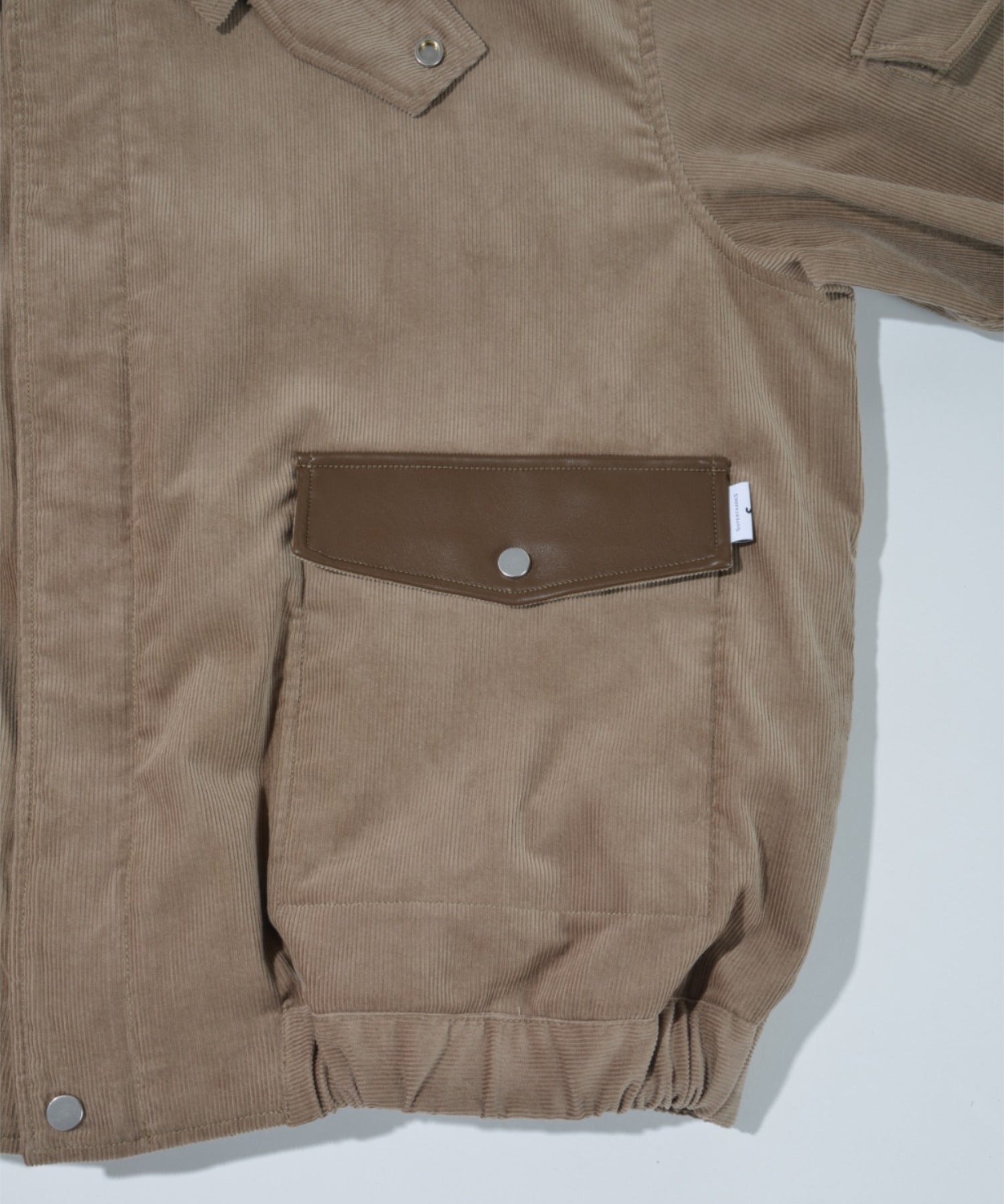 Corduroy Harrington Jacket- brown