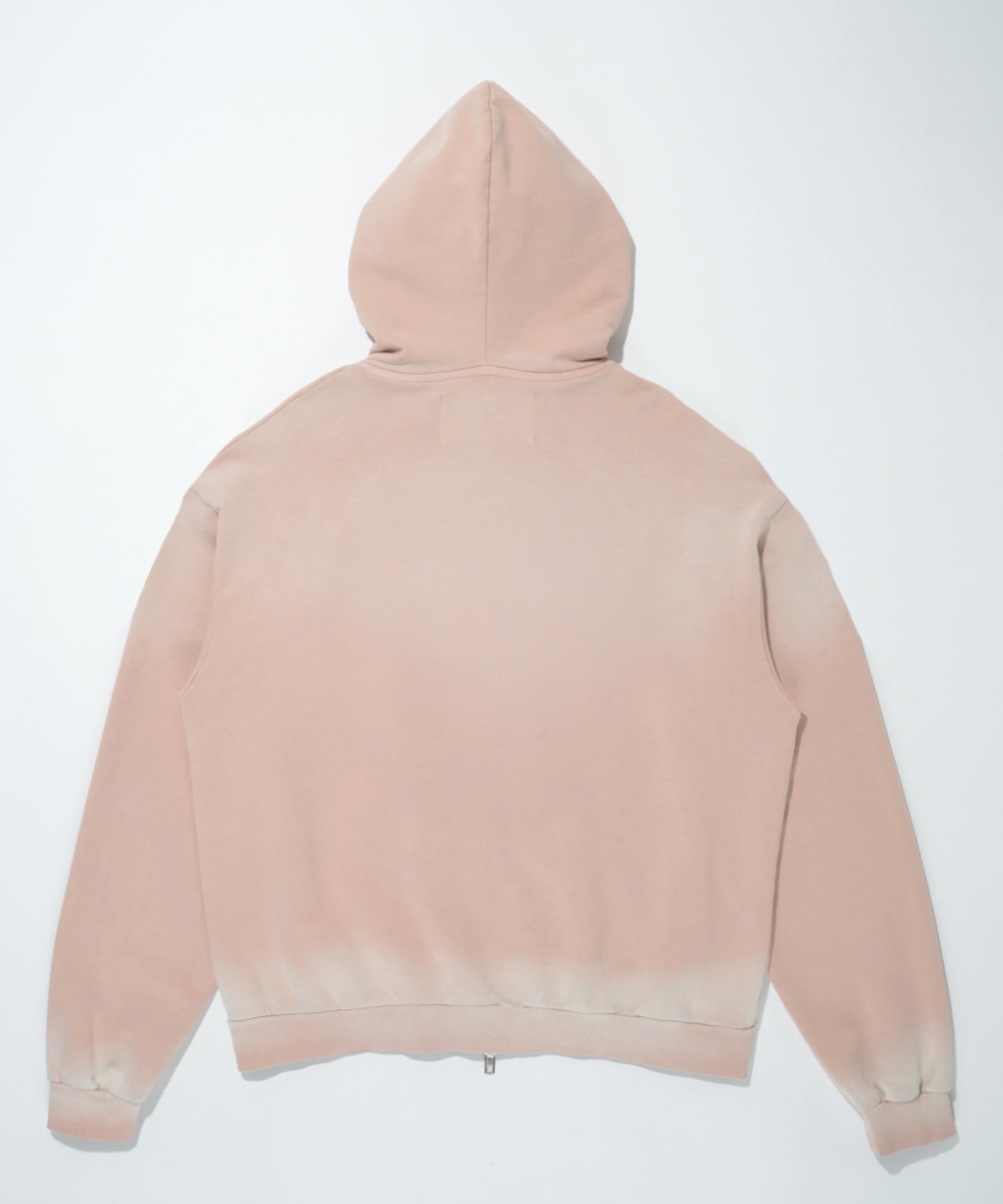 Sun faded Zip-Hoodie Sweat - black