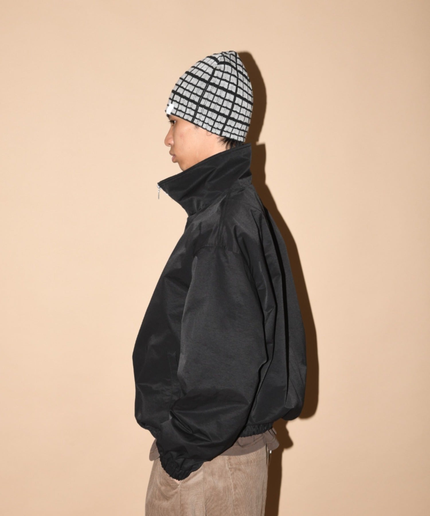 Zip-up Short Jacket - hickory