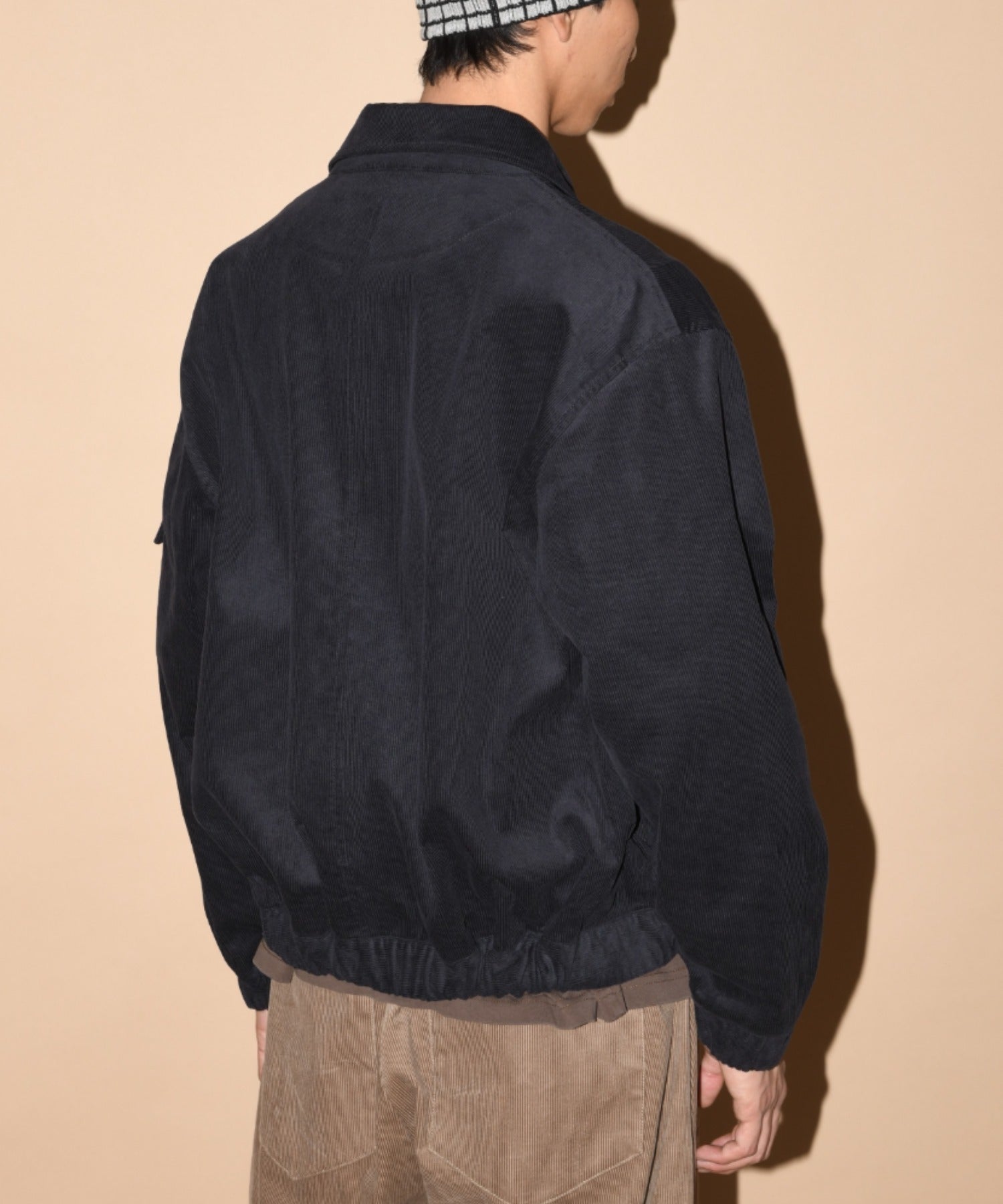 Corduroy Harrington Jacket- black