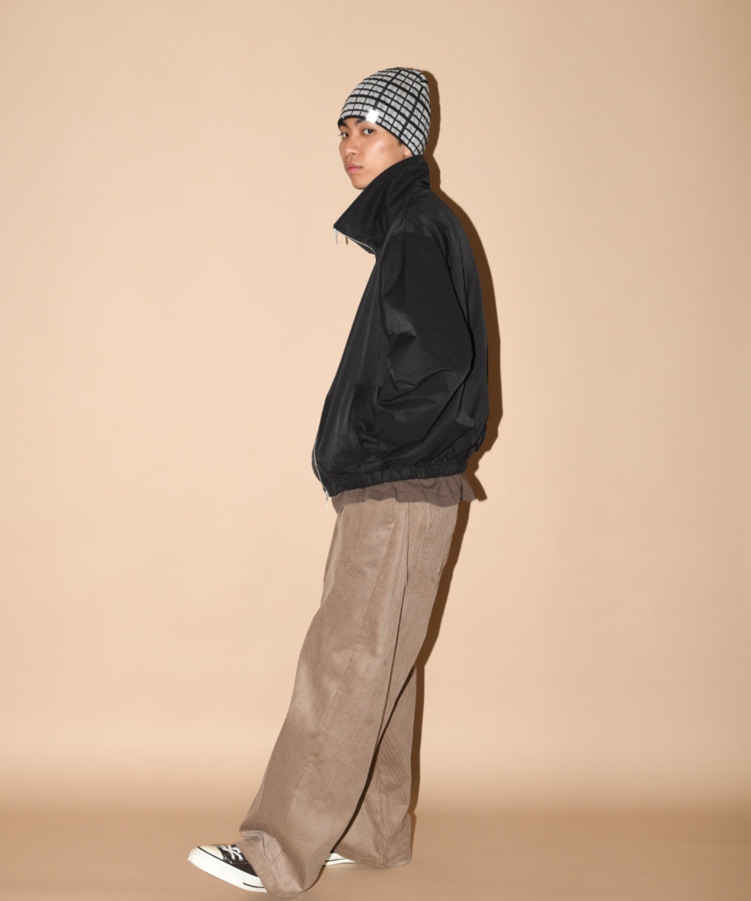 Zip-up Short Jacket - hickory