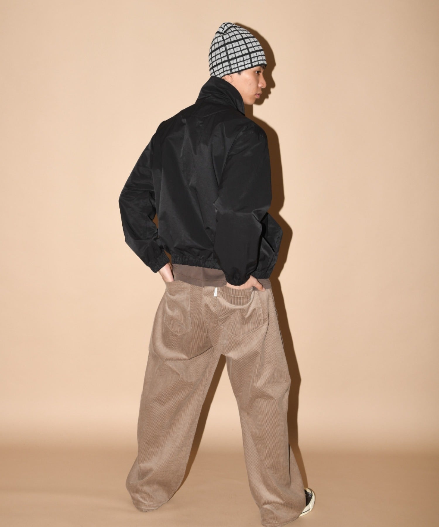 Zip-up Short Jacket - hickory