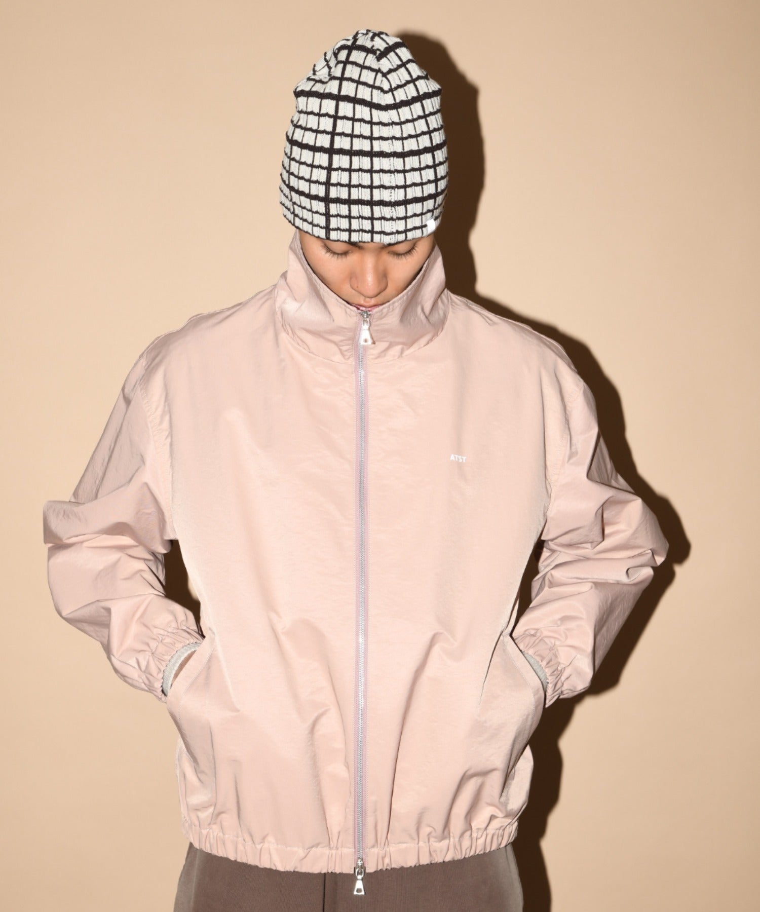 Zip-up Short Jacket - hickory
