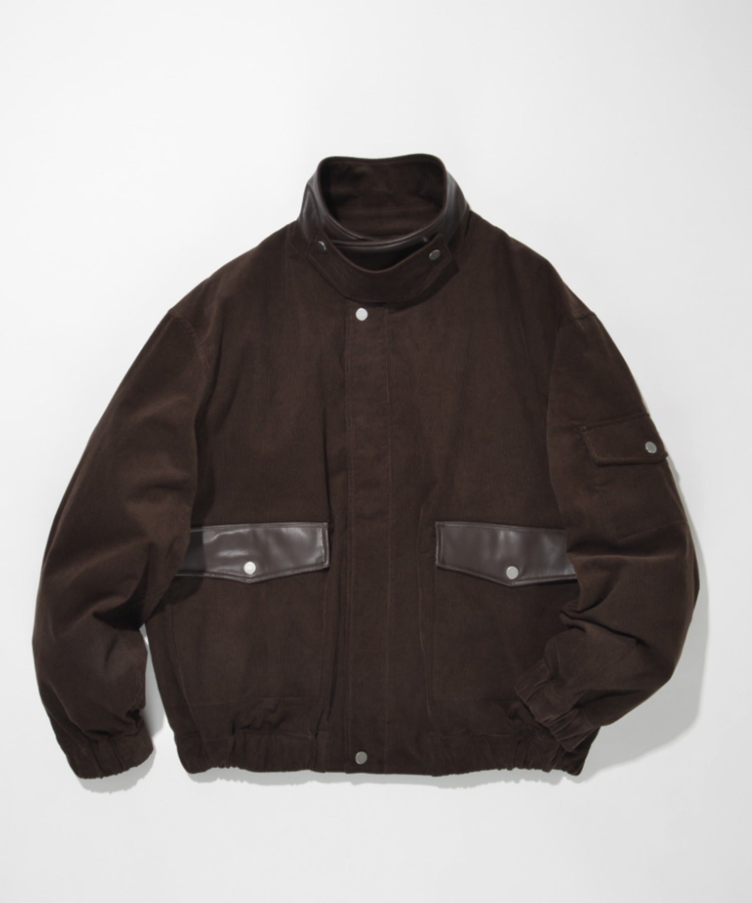 Corduroy Harrington Jacket- brown