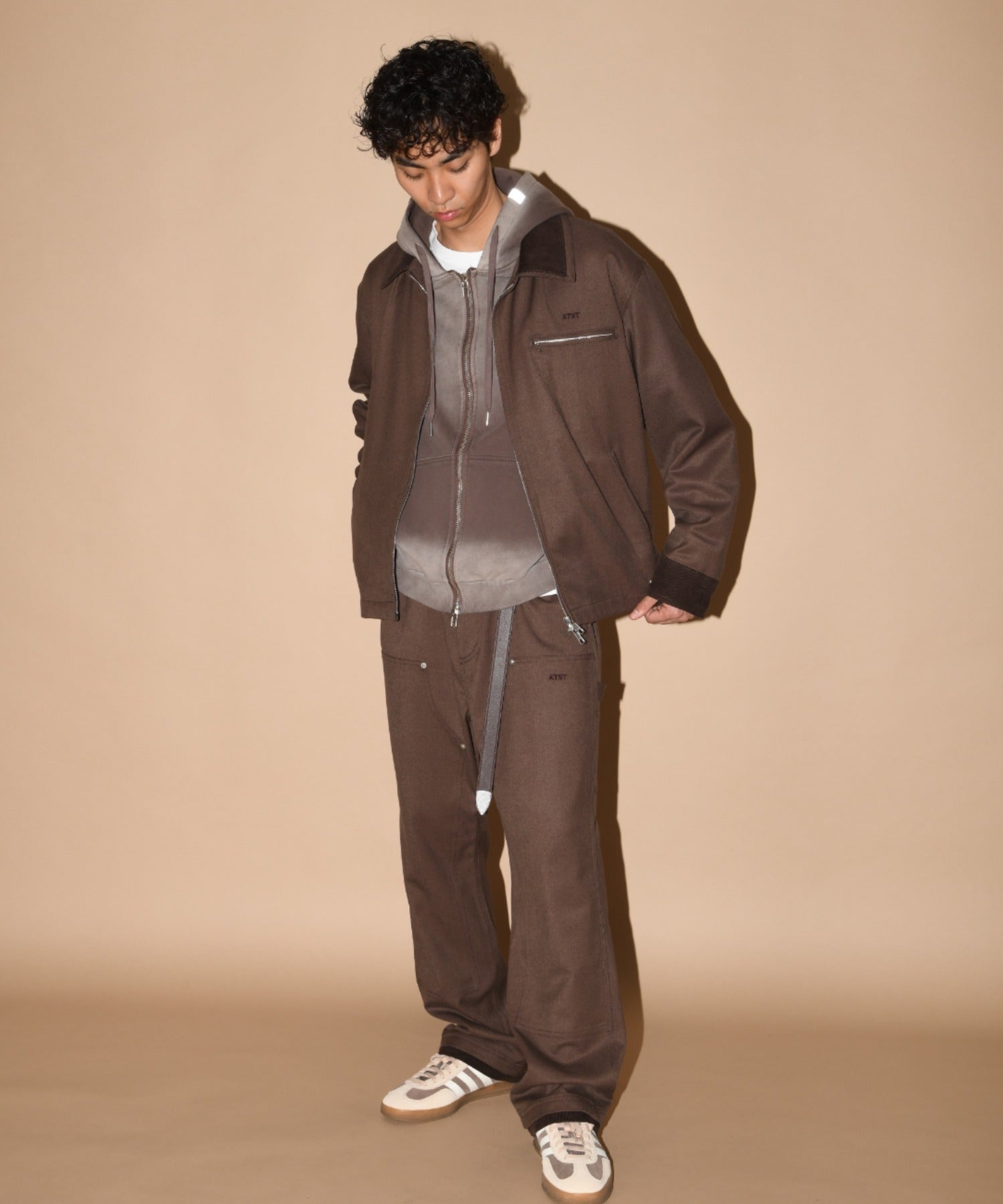 Double collar Detroit Jacket-Type - hickory