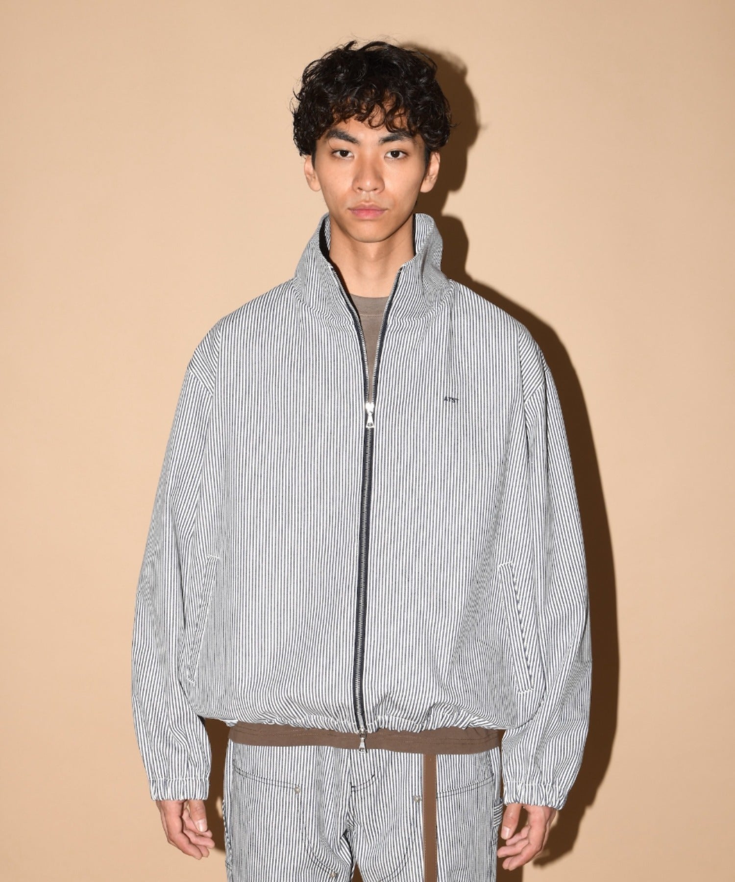 Zip-up Short Jacket - hickory
