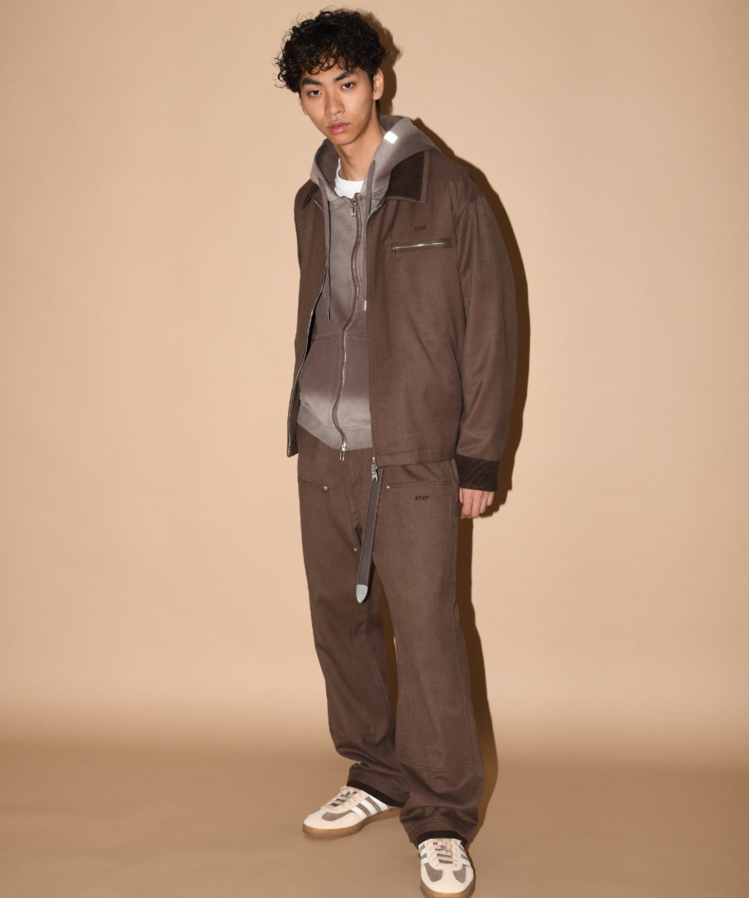 Double collar Detroit Jacket-Type - brown